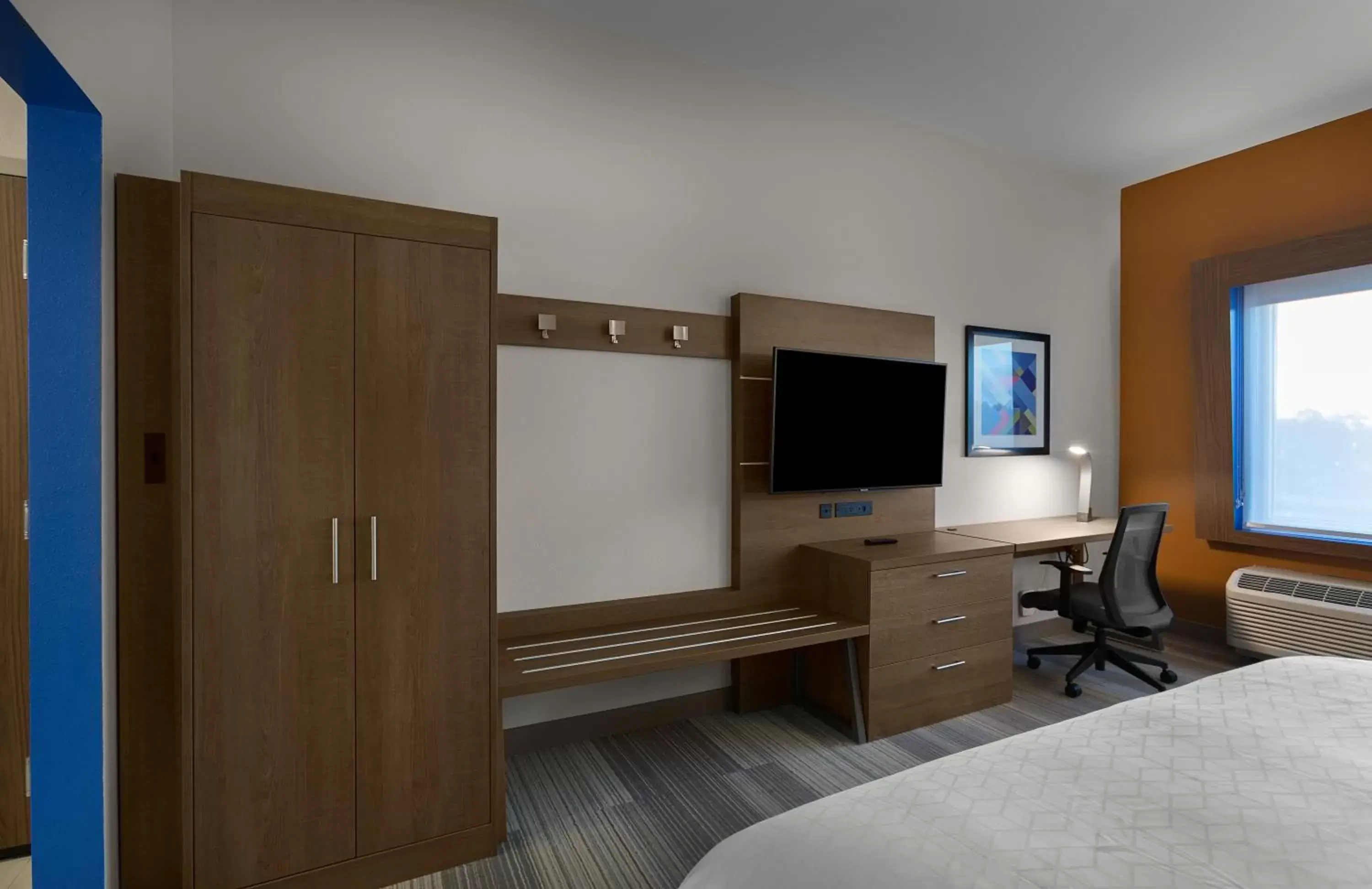 TV and multimedia, TV/Entertainment Center in Holiday Inn Express & Suites - Fayetteville South, an IHG Hotel