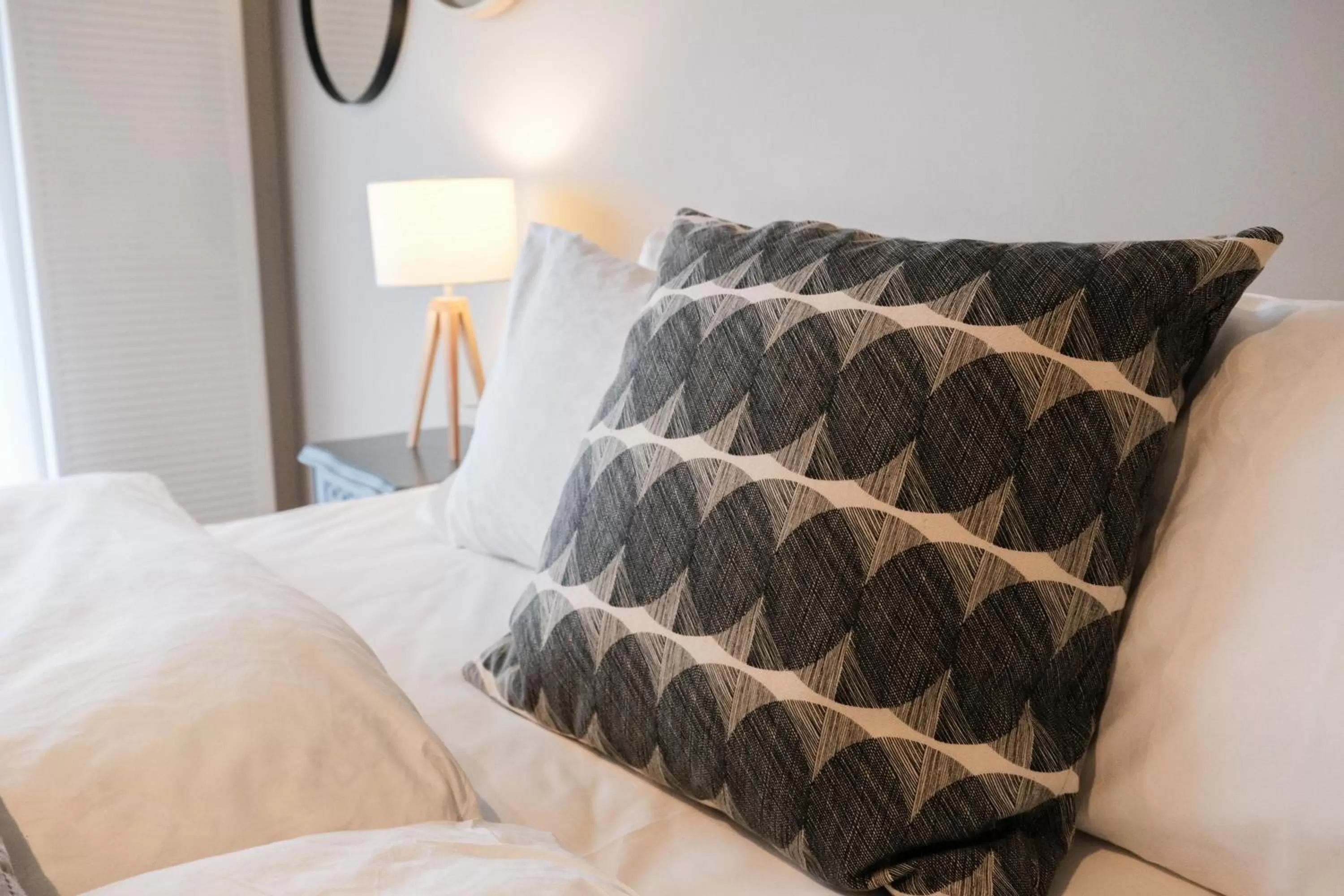 Decorative detail, Bed in Saga Studios by Heimaleiga