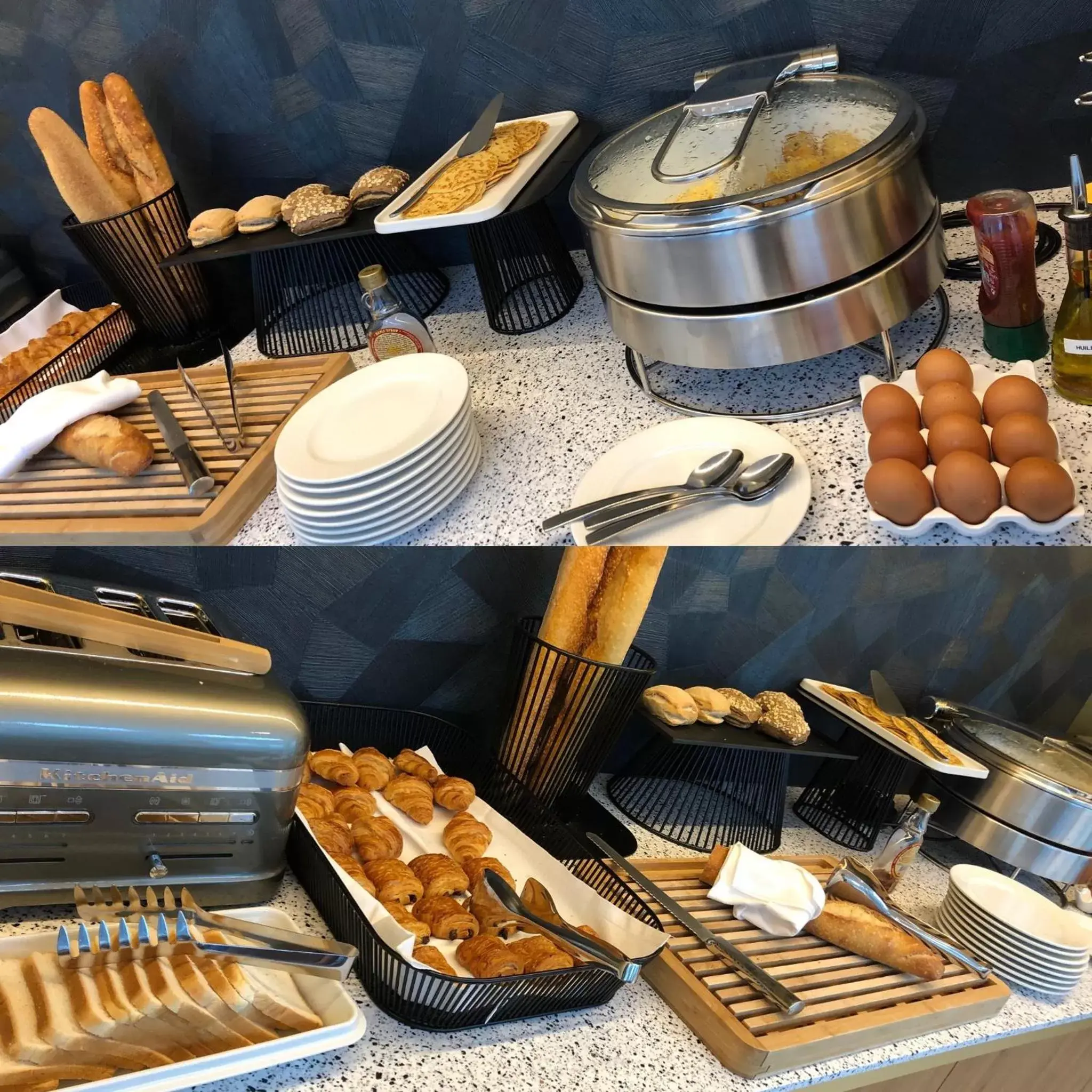 Buffet breakfast, Food in Citadines Confluent Nantes