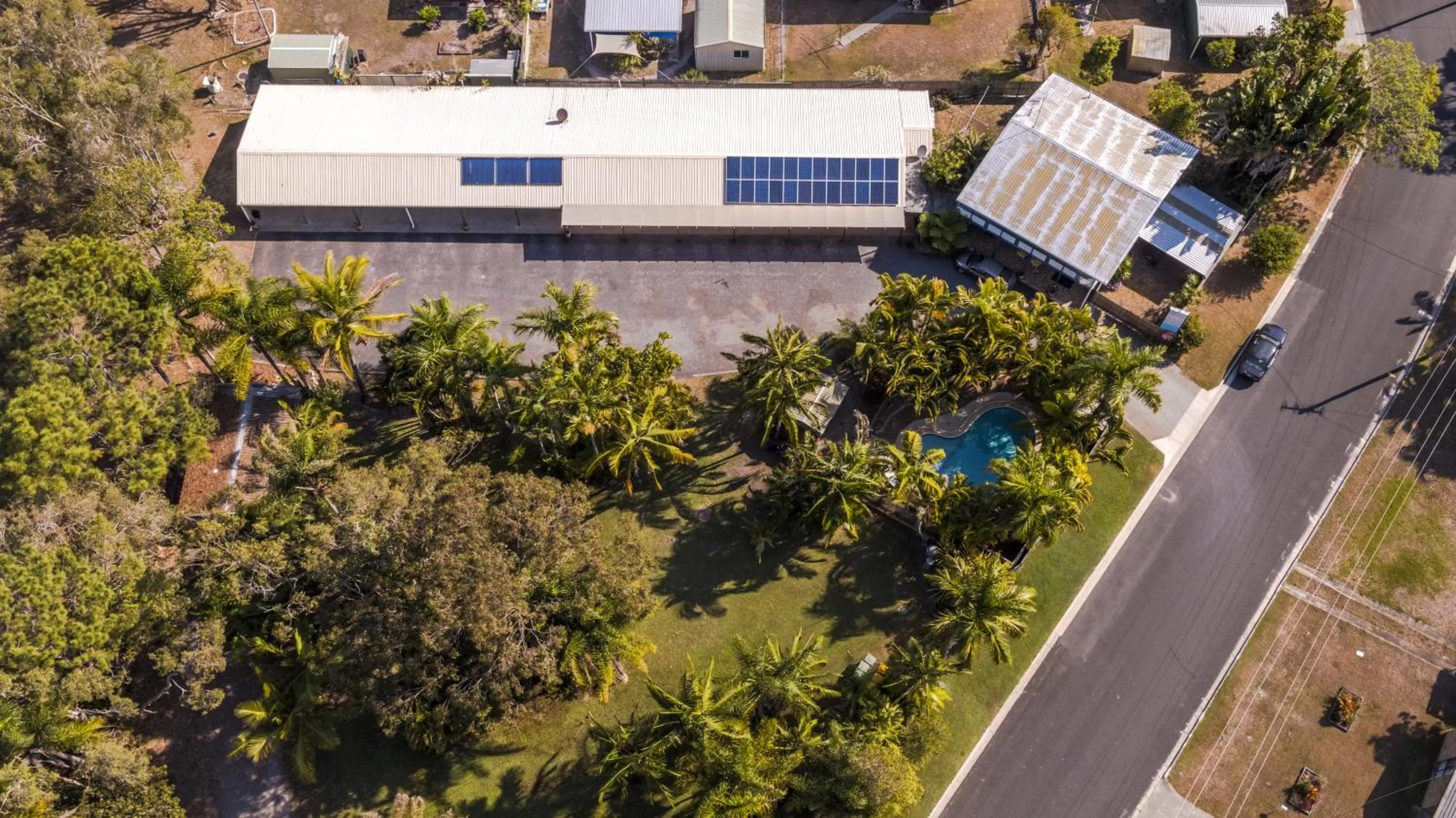 Bird's eye view in Tin Can Bay Motel