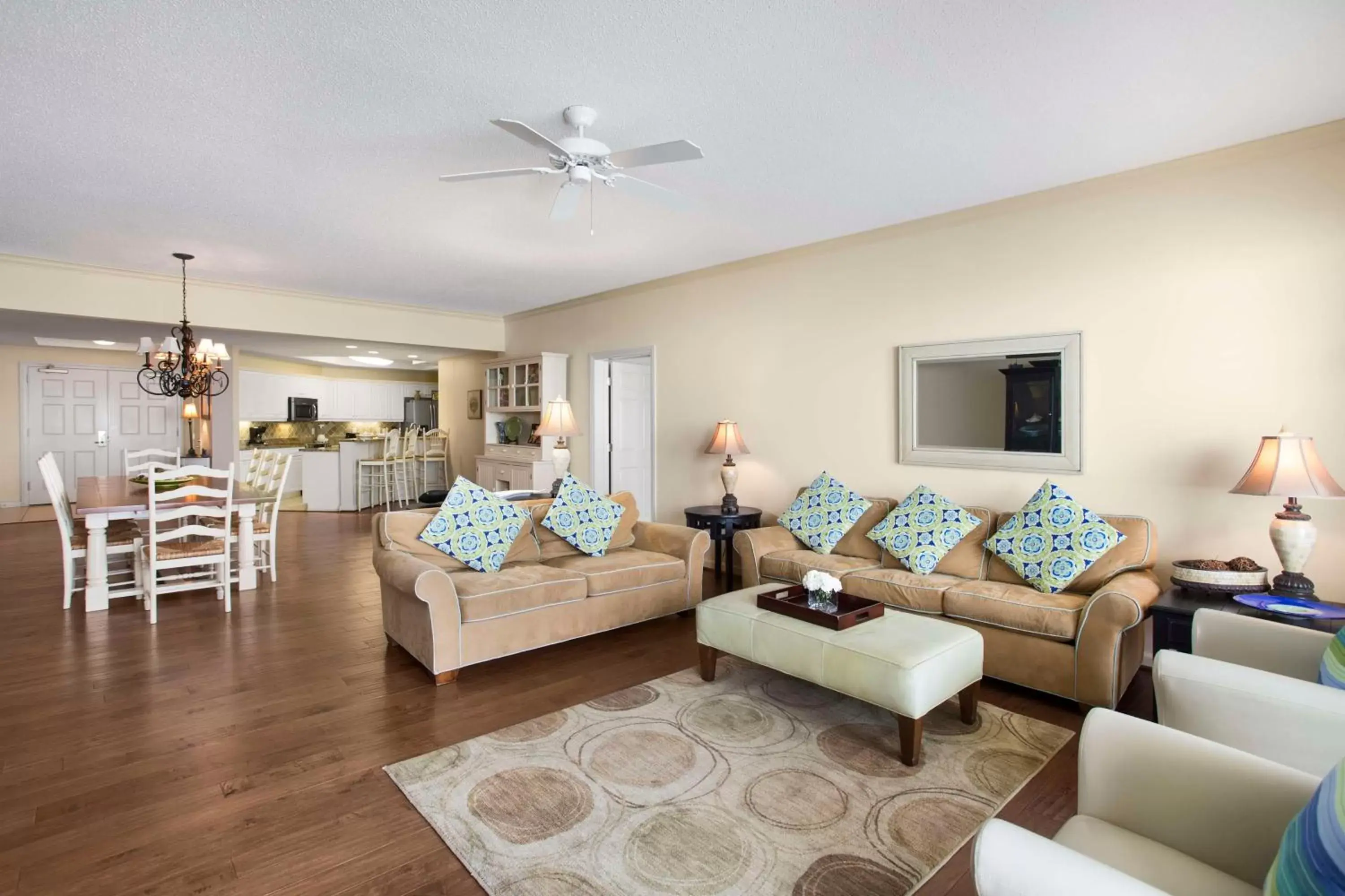 Bed, Seating Area in Kingston Plantation Condos