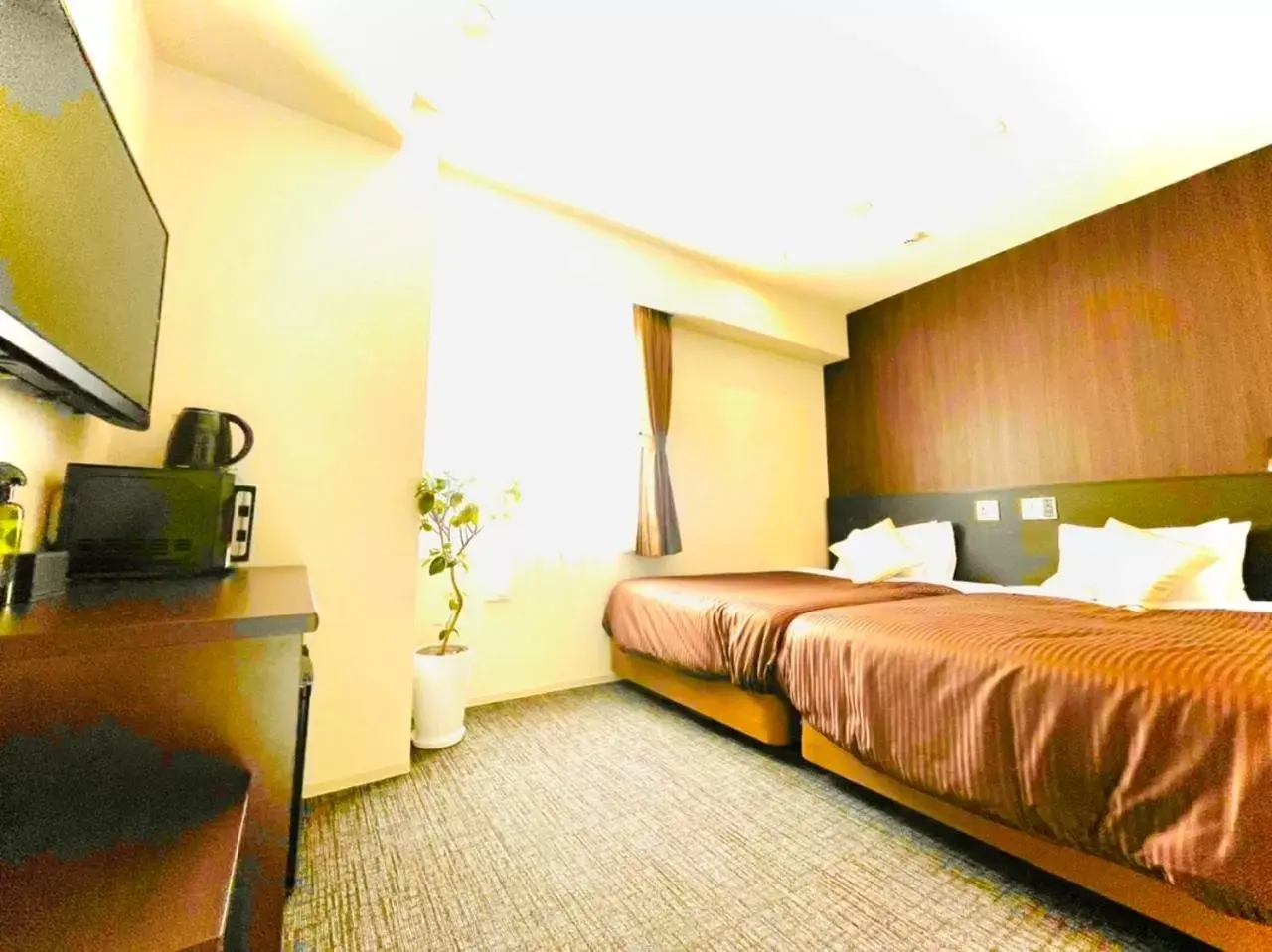 Photo of the whole room, Bed in Natural Hot Spring Hotel Livemax Premium Hiroshima