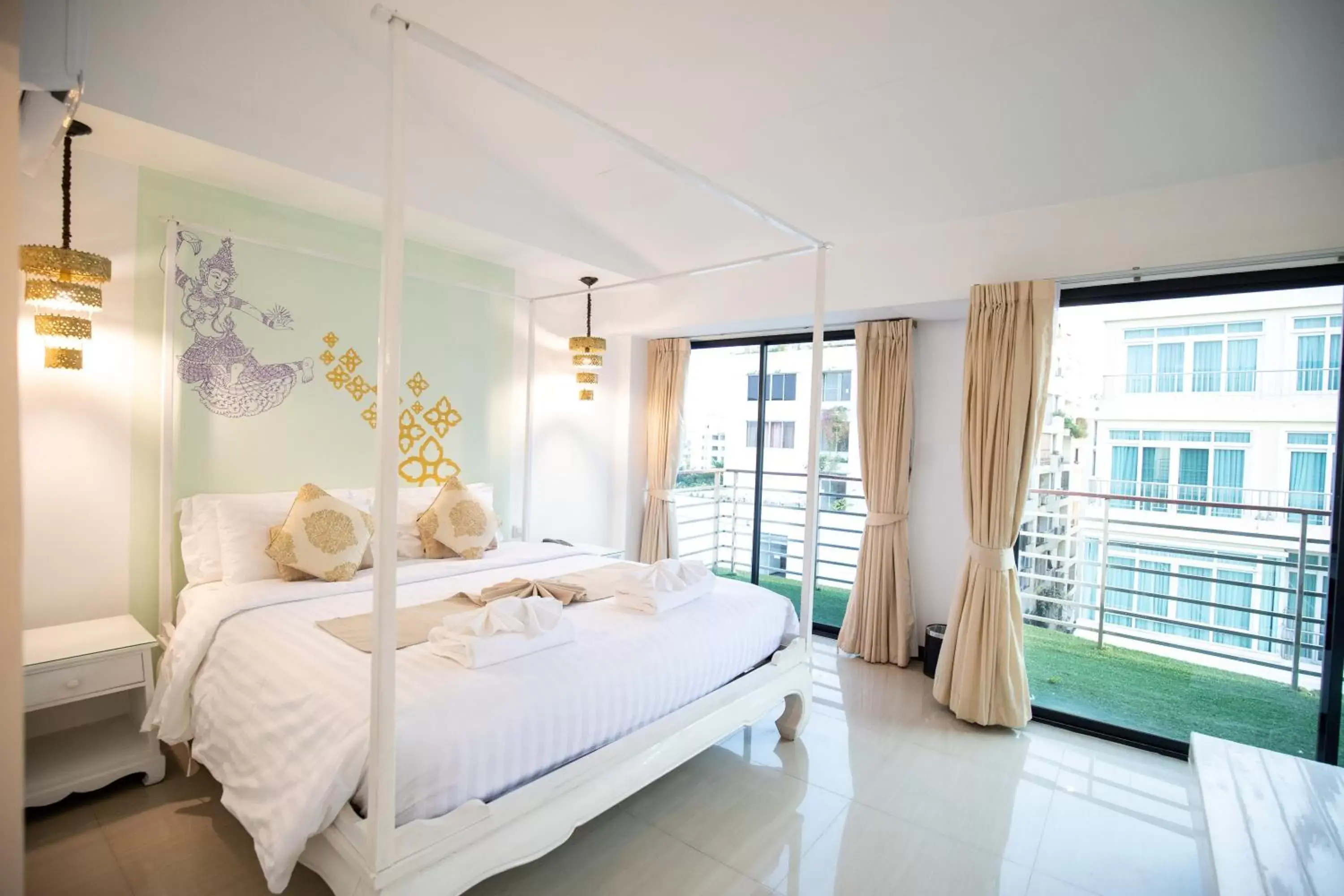 Balcony/Terrace, Bed in Nimman Mai Design Hotel Chiang Mai - SHA Plus