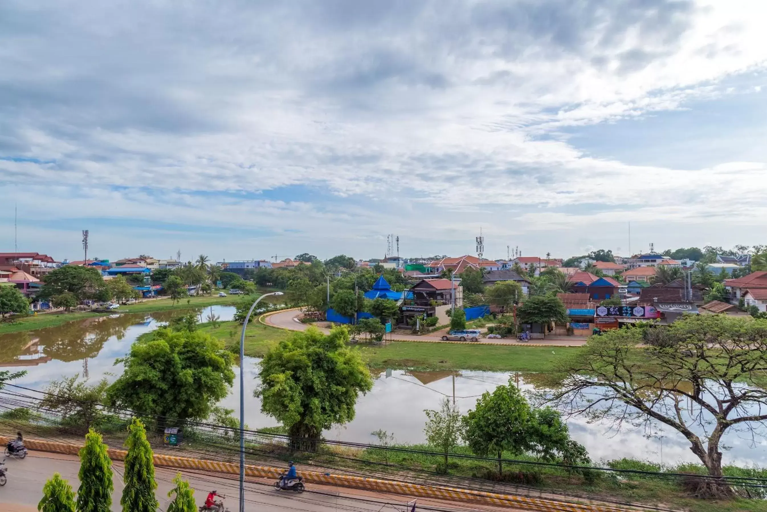 River view in Siem Reap Riverside Hotel