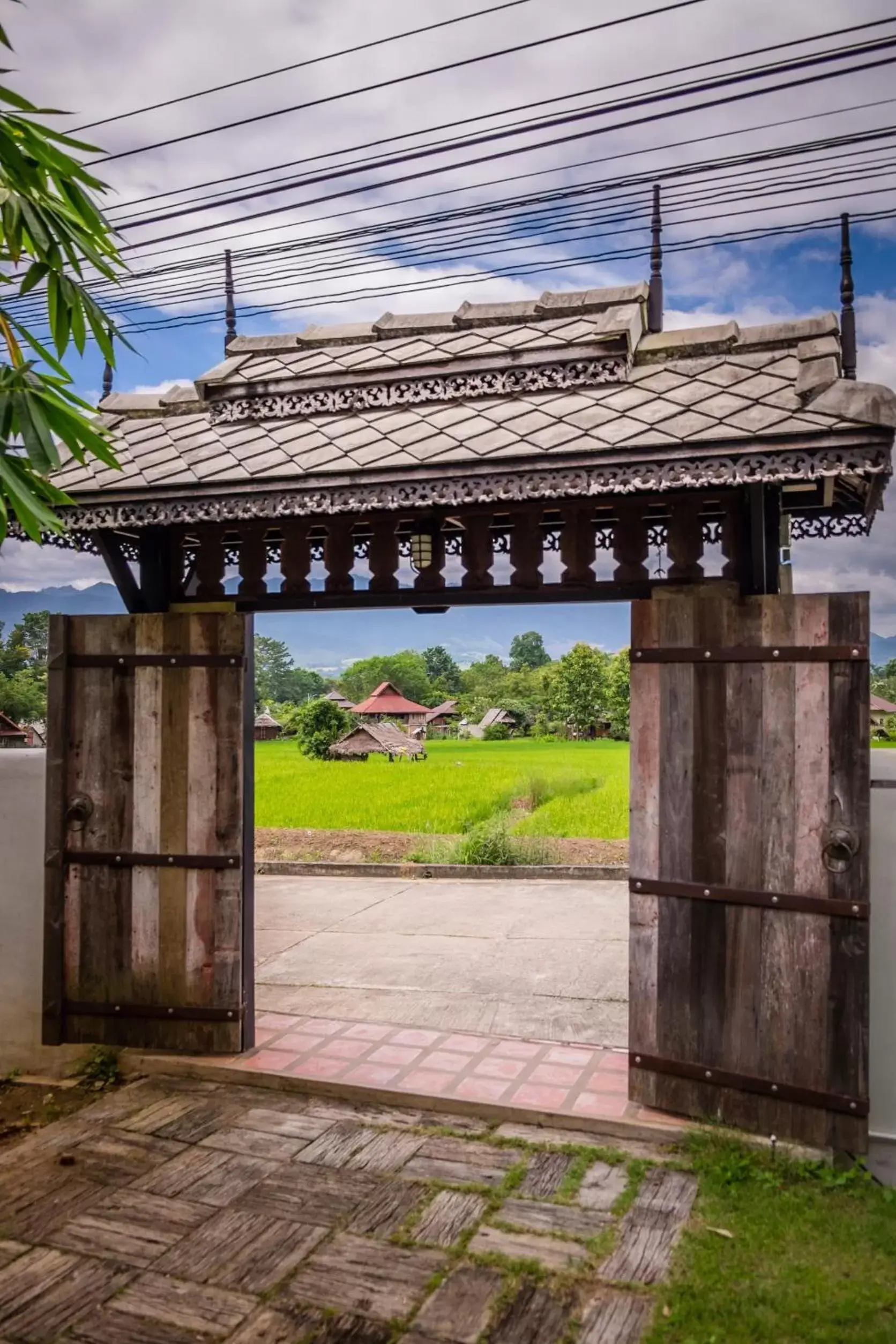 Facade/entrance in Pai Vieng Fah Resort