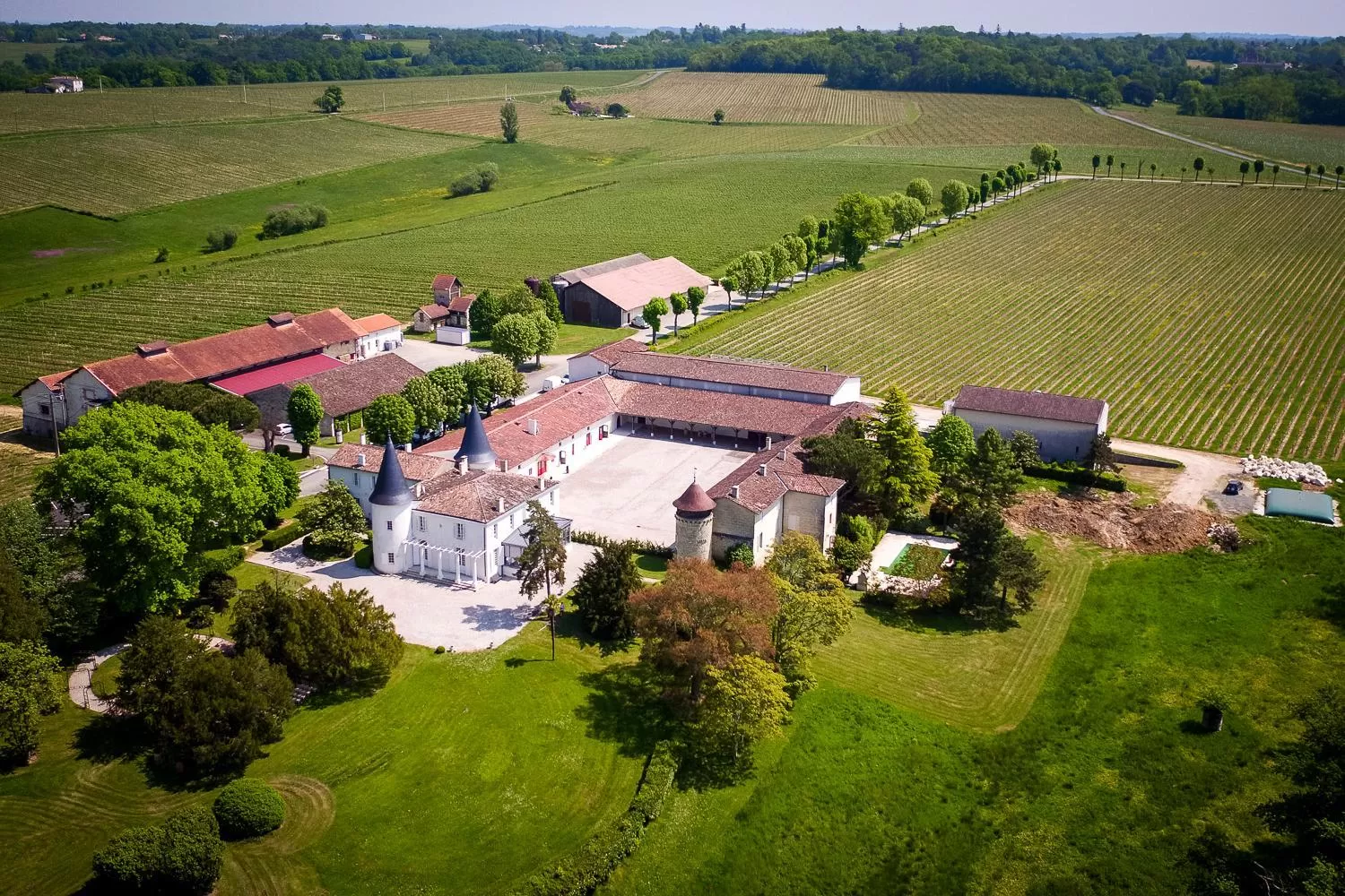 Property building, Bird's-eye View in Chambres d'hôtes du Château de Seguin
