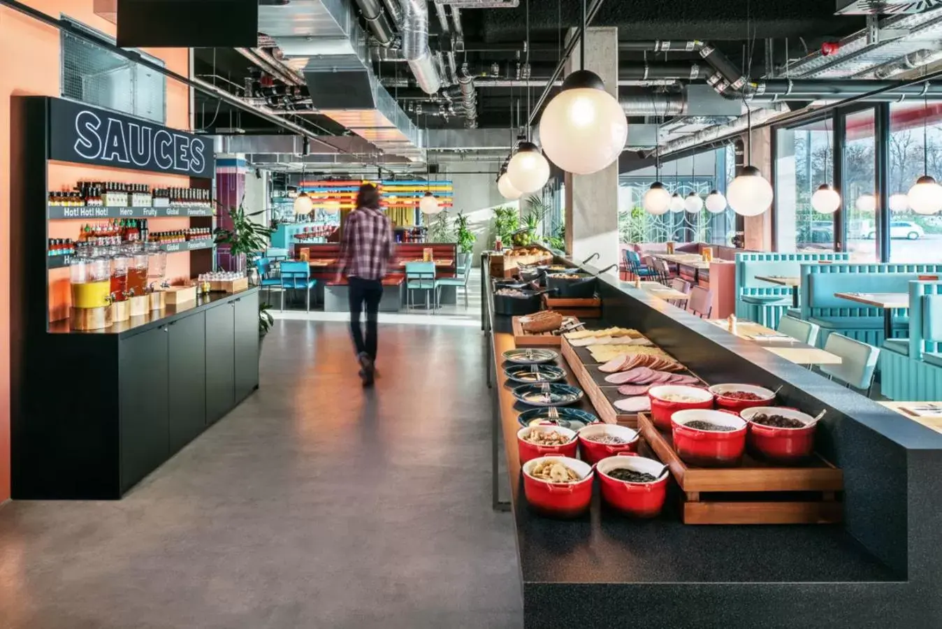 Buffet breakfast in The Social Hub Berlin Alexanderplatz Buffet breakfast in The Social Hub Berlin Alexanderplatz