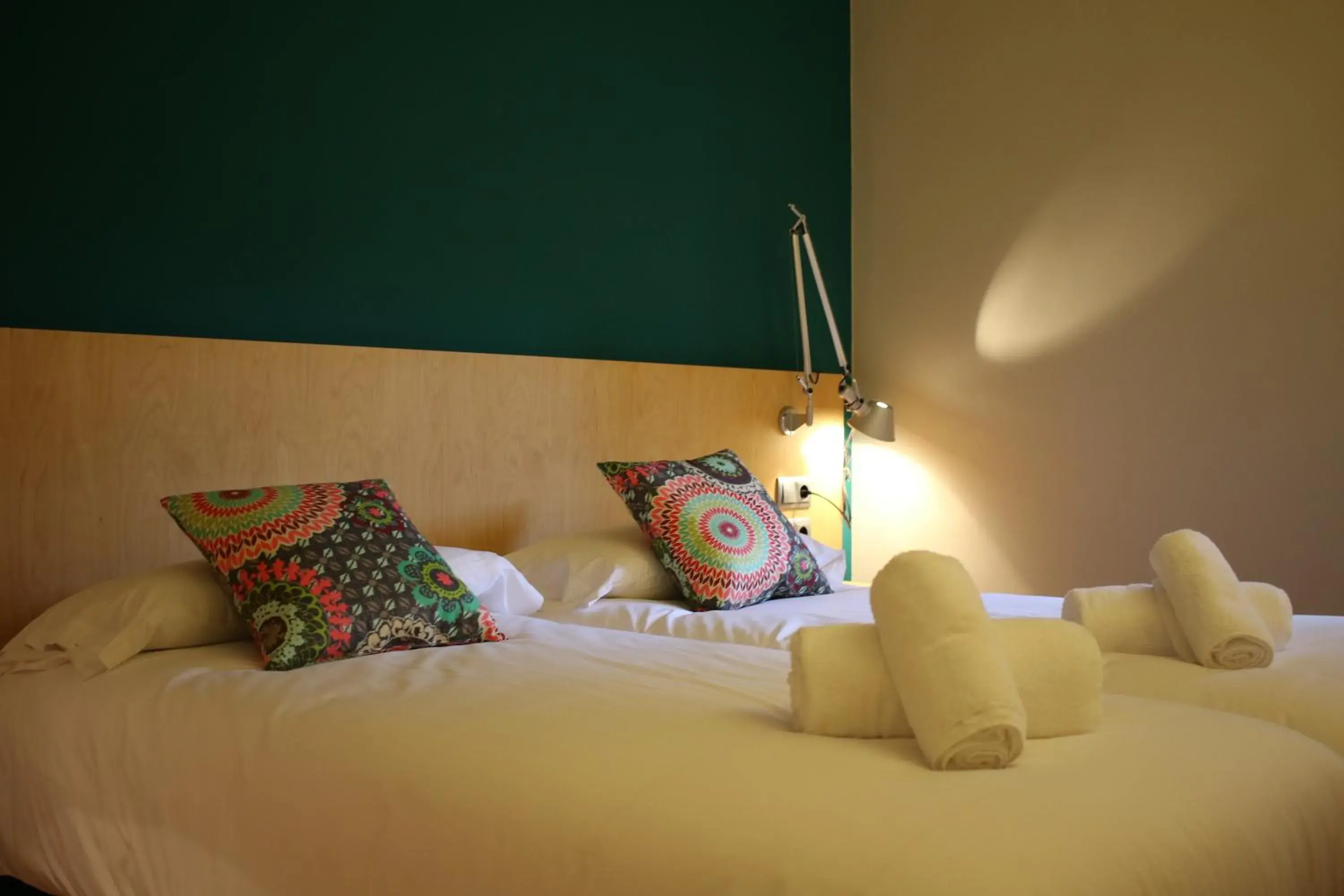 Bed in Hostal La Fosca