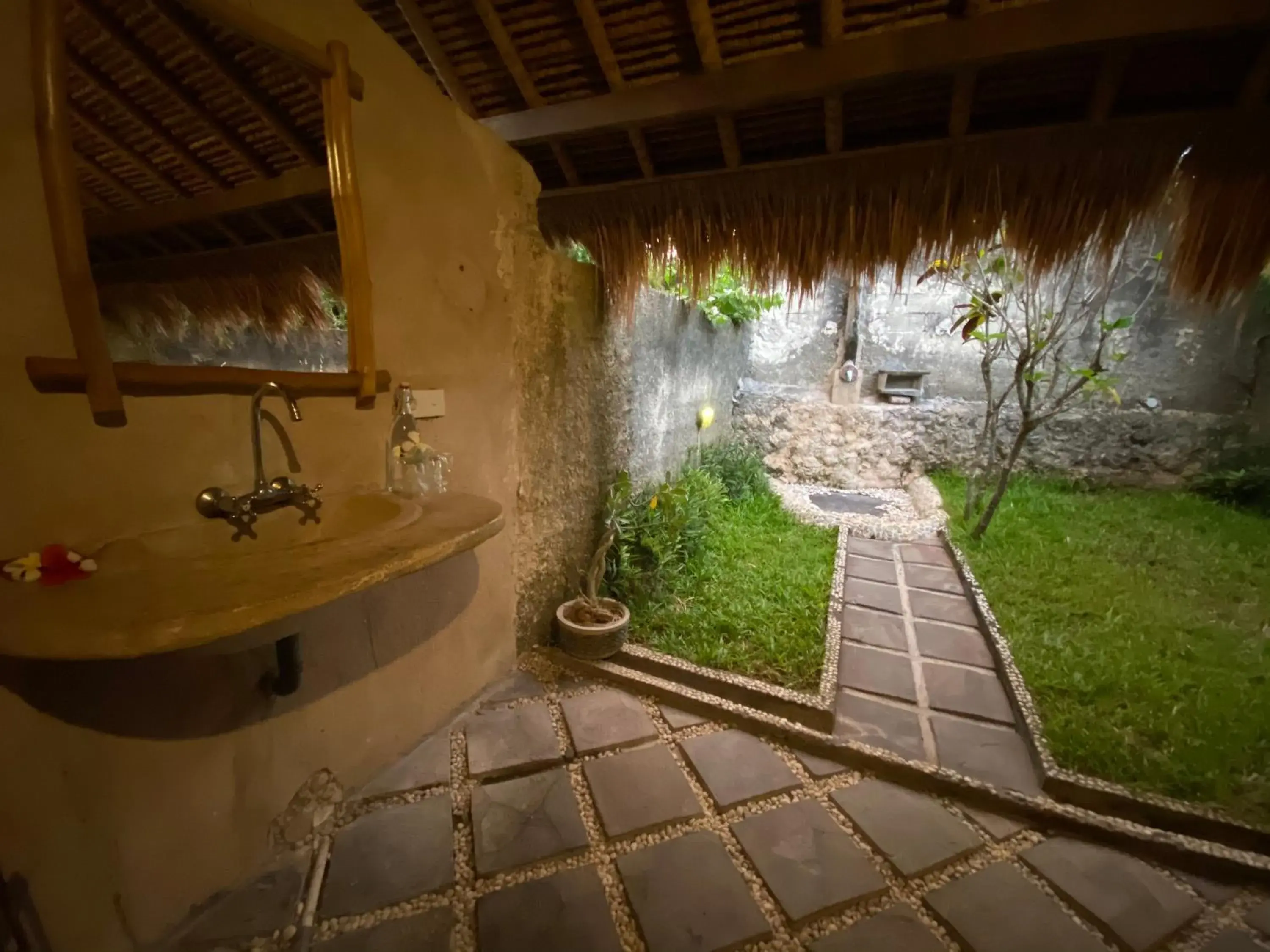Bathroom in Flower Bud Bungalow Balangan Bathroom in Flower Bud Bungalow Balangan