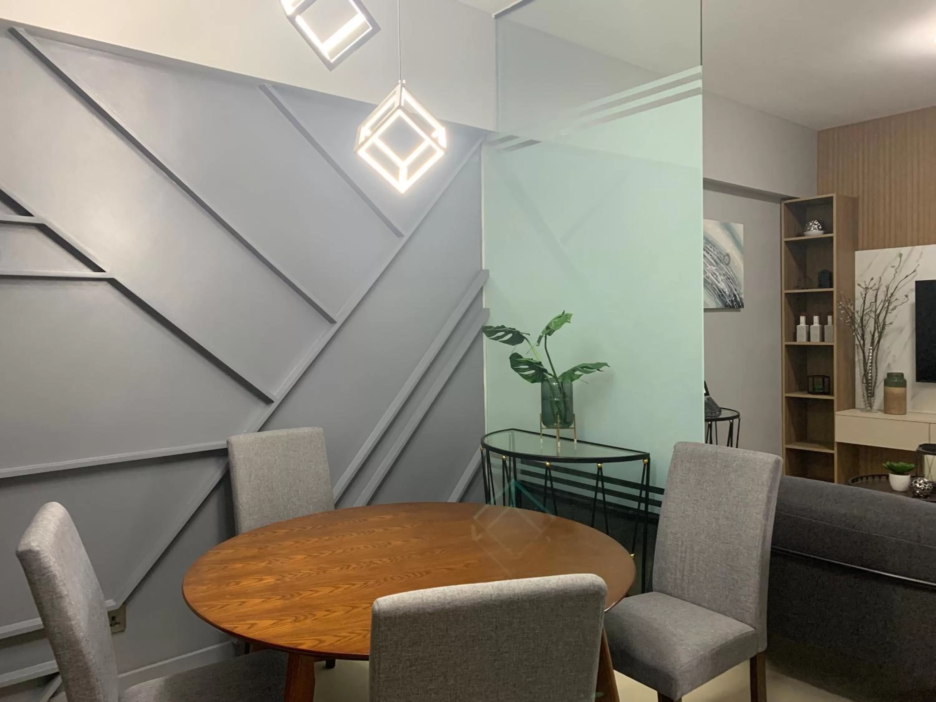 Dining area in AEON SUITES Staycation