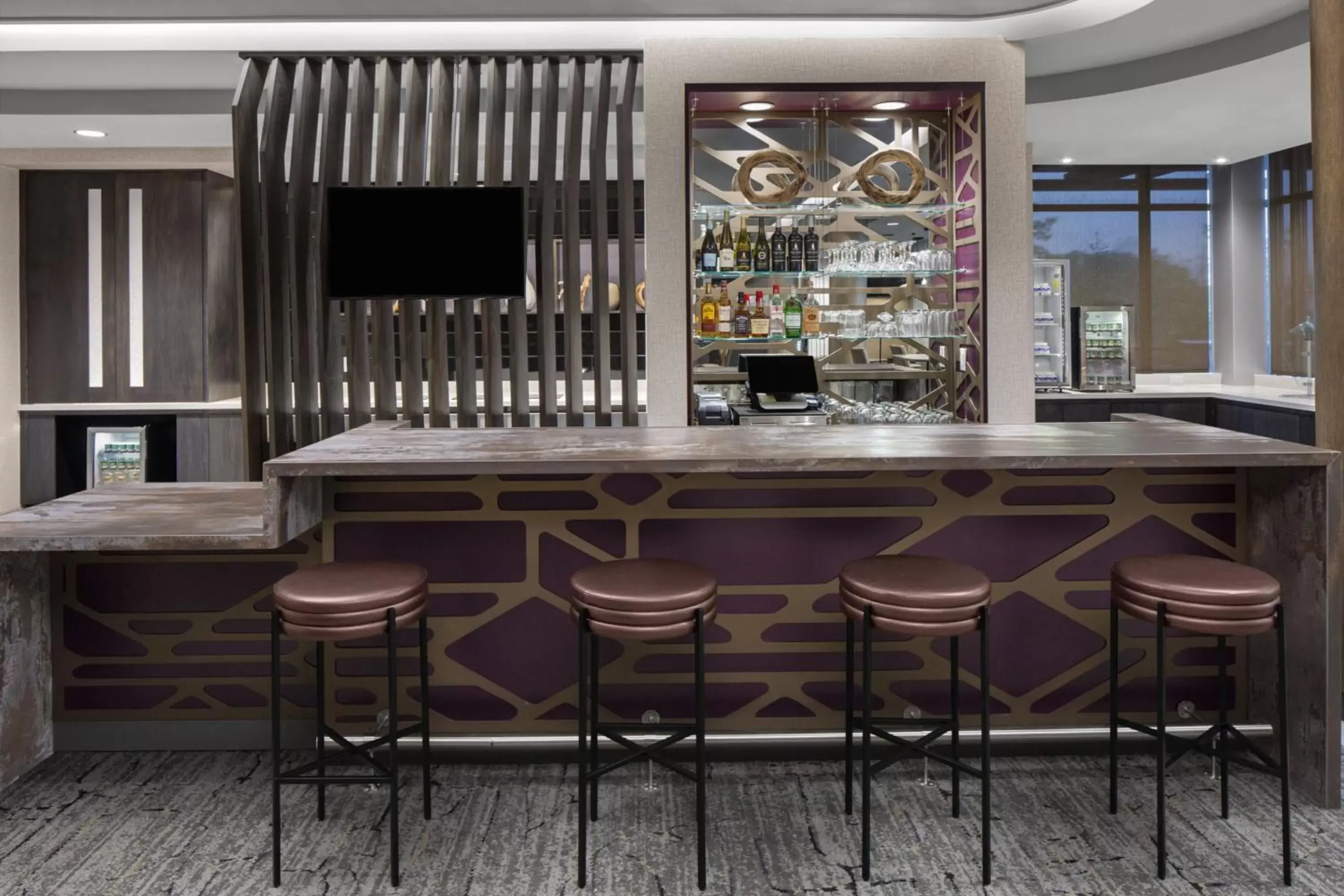 Lobby or reception, Lounge/Bar in SpringHill Suites by Marriott East Rutherford Meadowlands Carlstadt