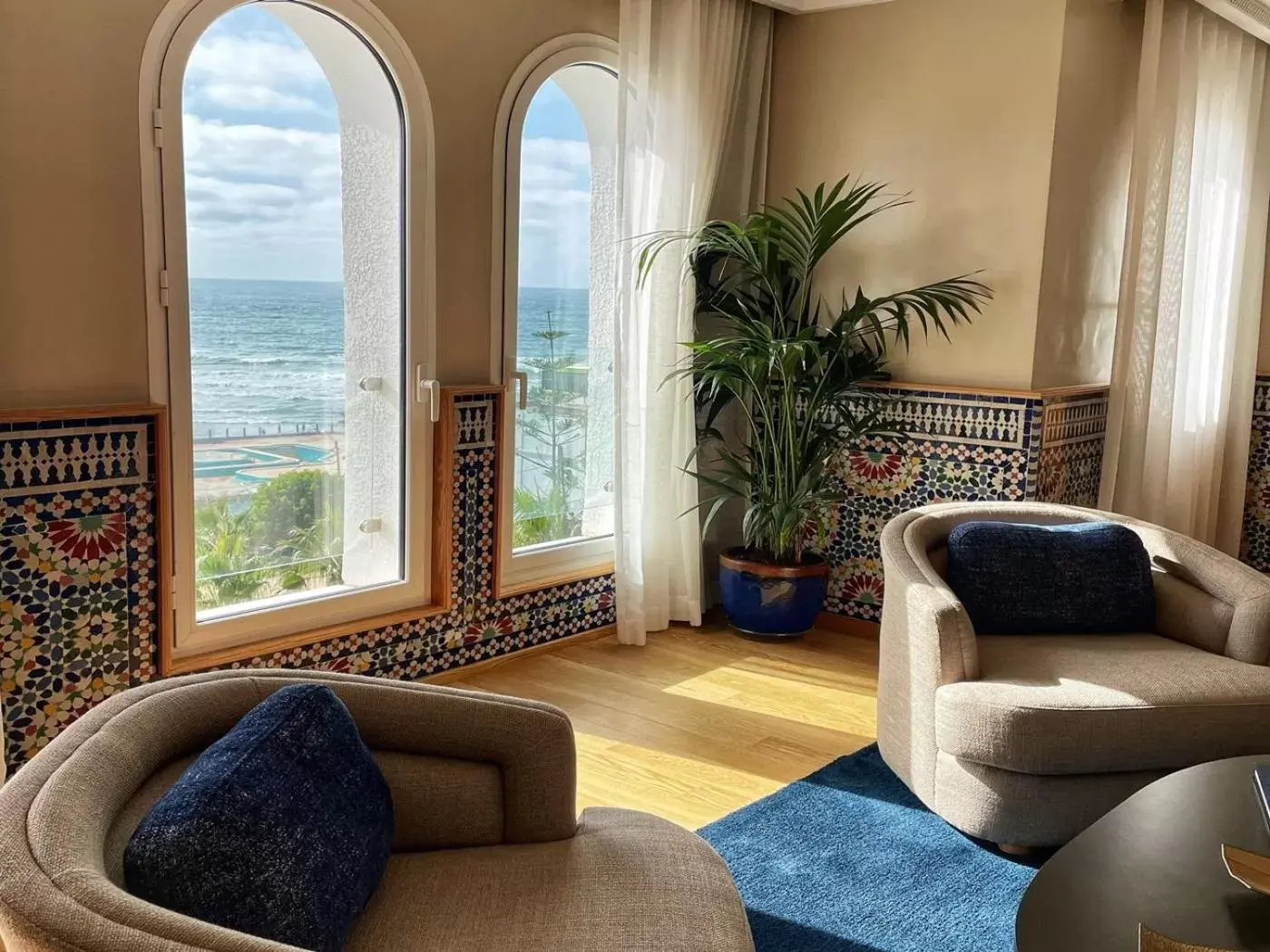 Living room, Seating Area in Hôtel Club Val d'Anfa Casablanca Ocean view