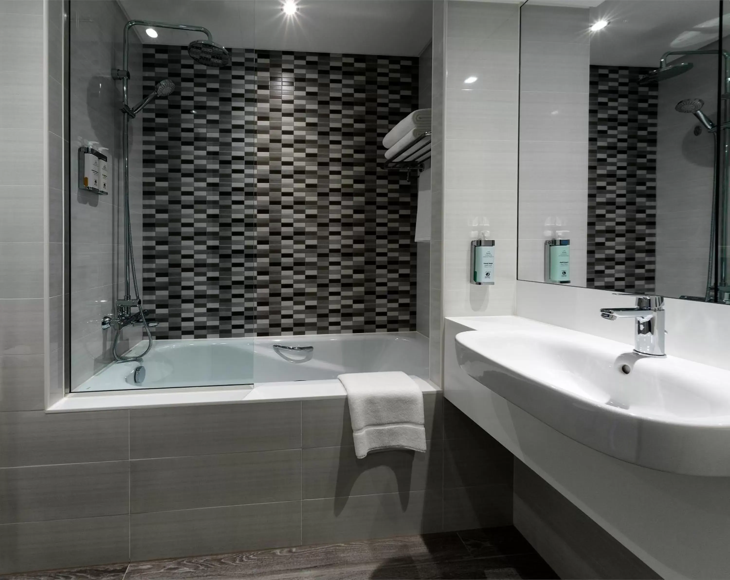 Bath, Bathroom in Premier Inn Dubai Barsha Heights