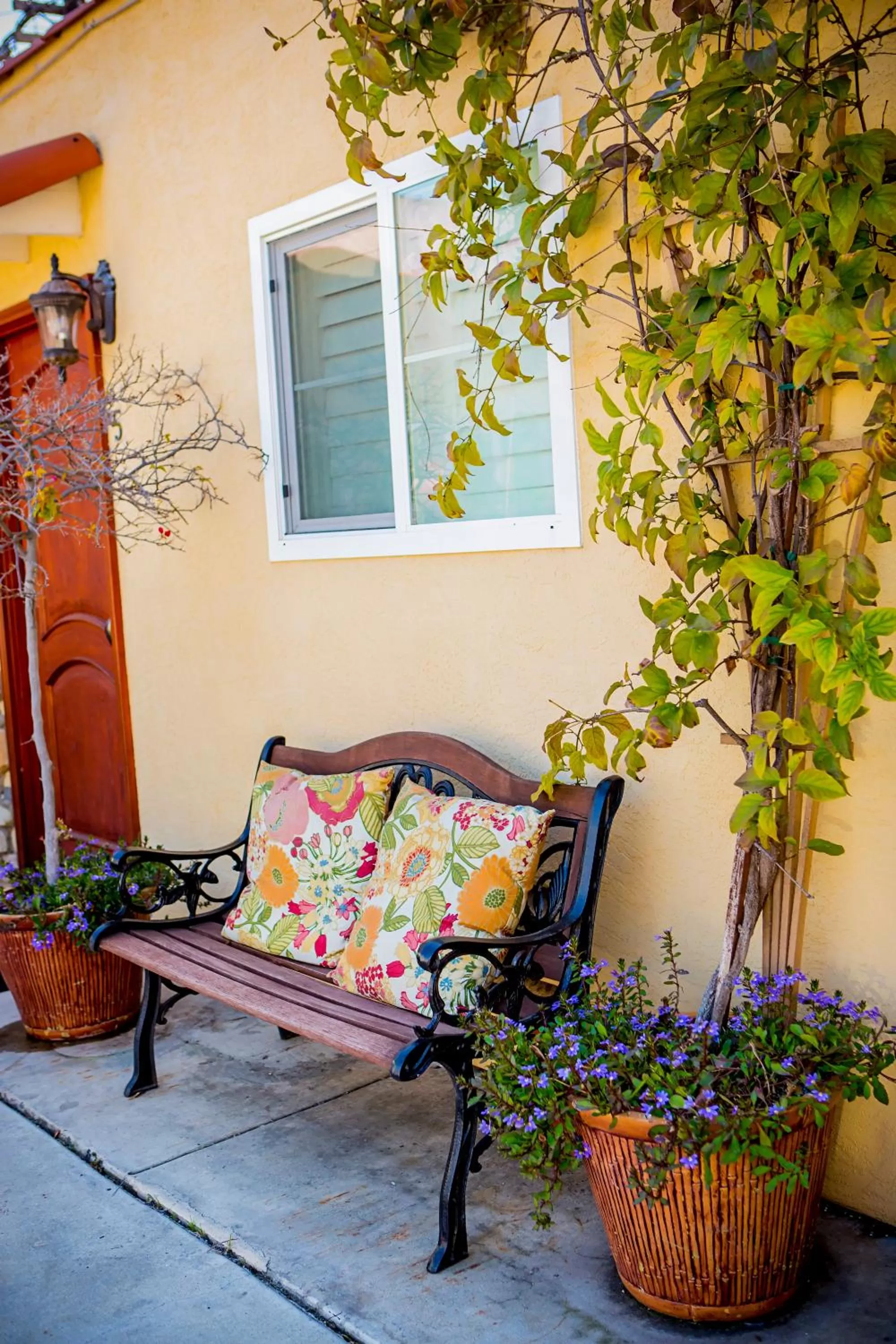 Patio in Leucadia Beach Inn