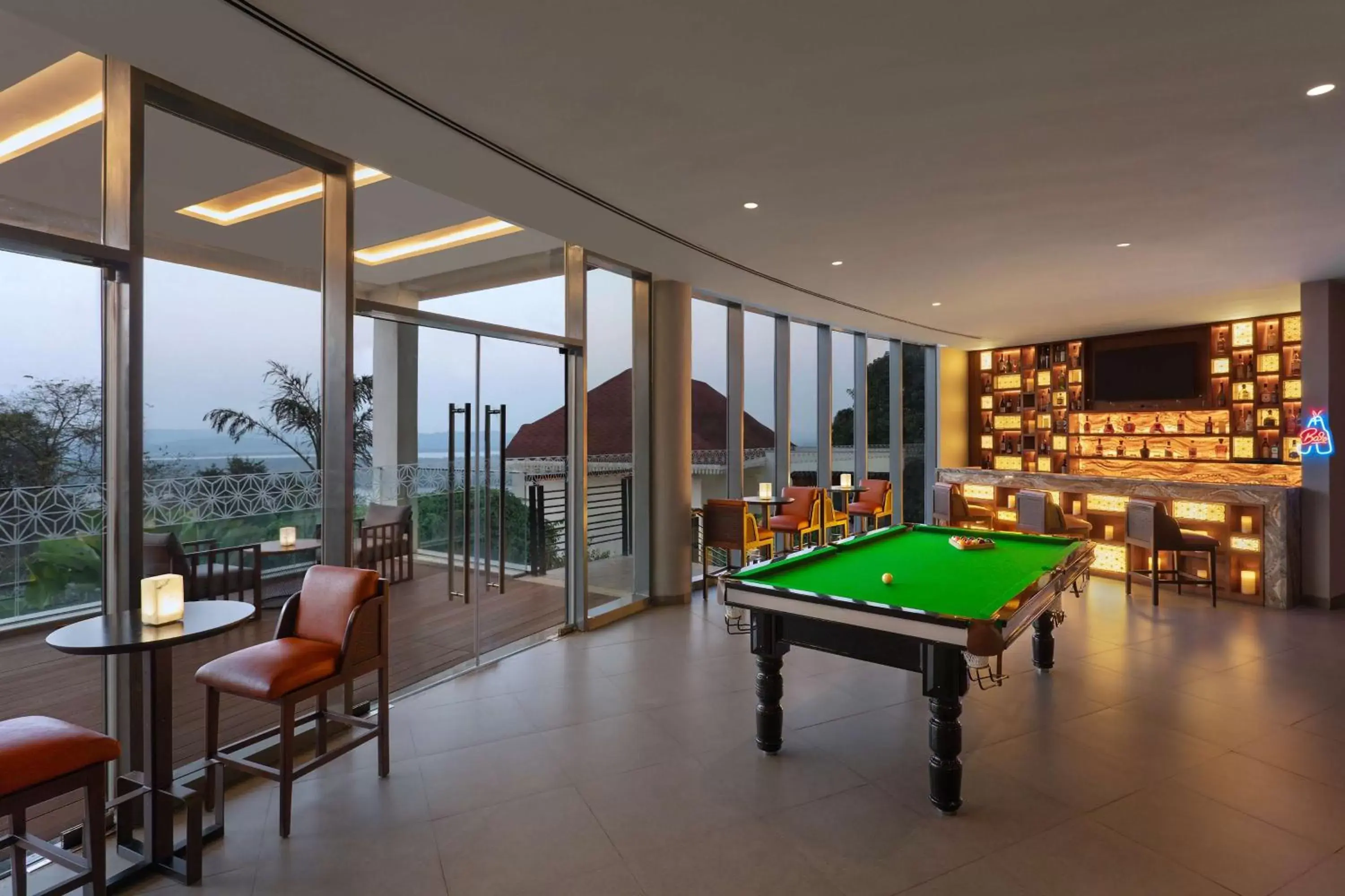 Lounge or bar, Billiards in DoubleTree by Hilton Goa - Panaji