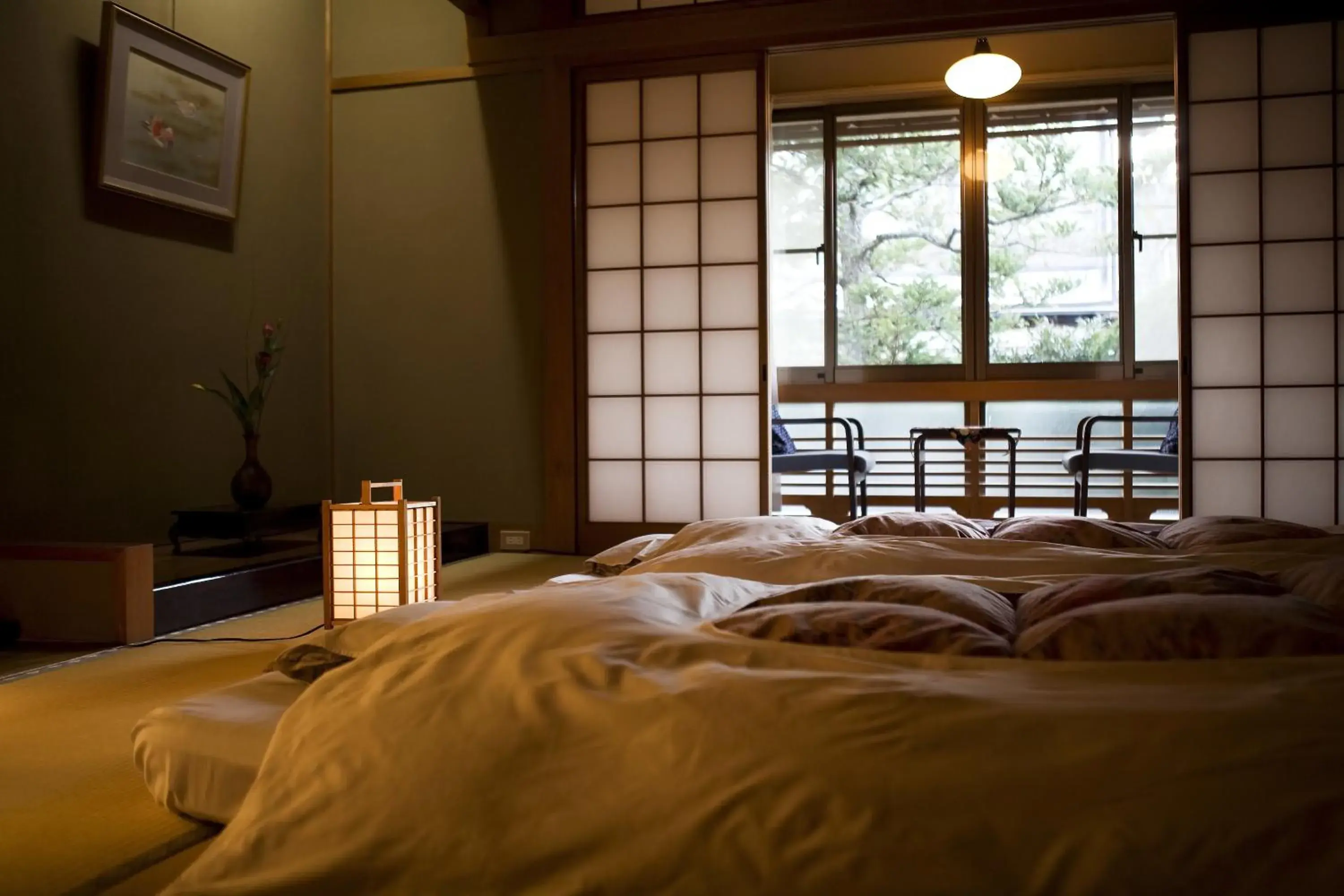 Photo of the whole room, Bed in Mikuniya Ryokan