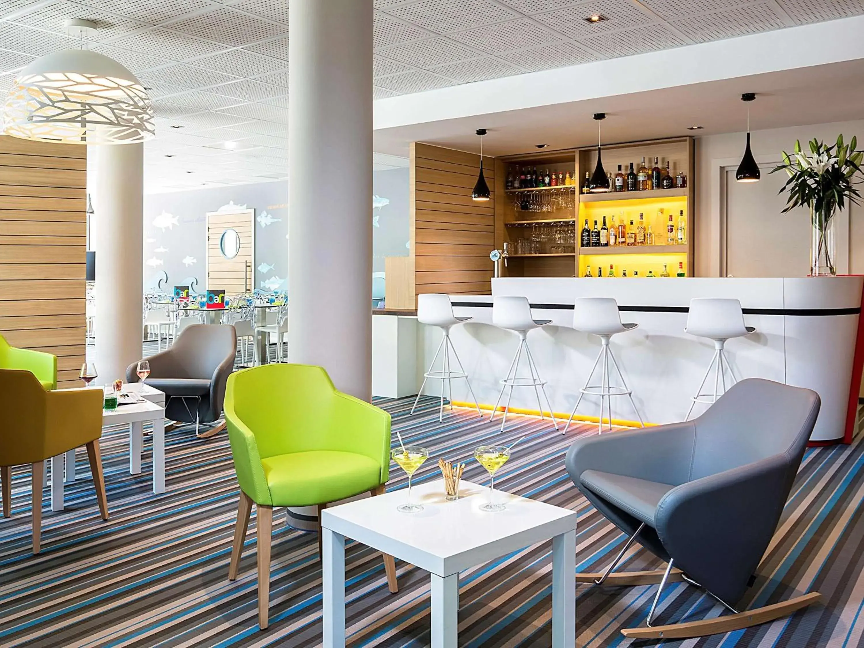 Lounge or bar, Lounge/Bar in ibis Styles Strasbourg Avenue du Rhin