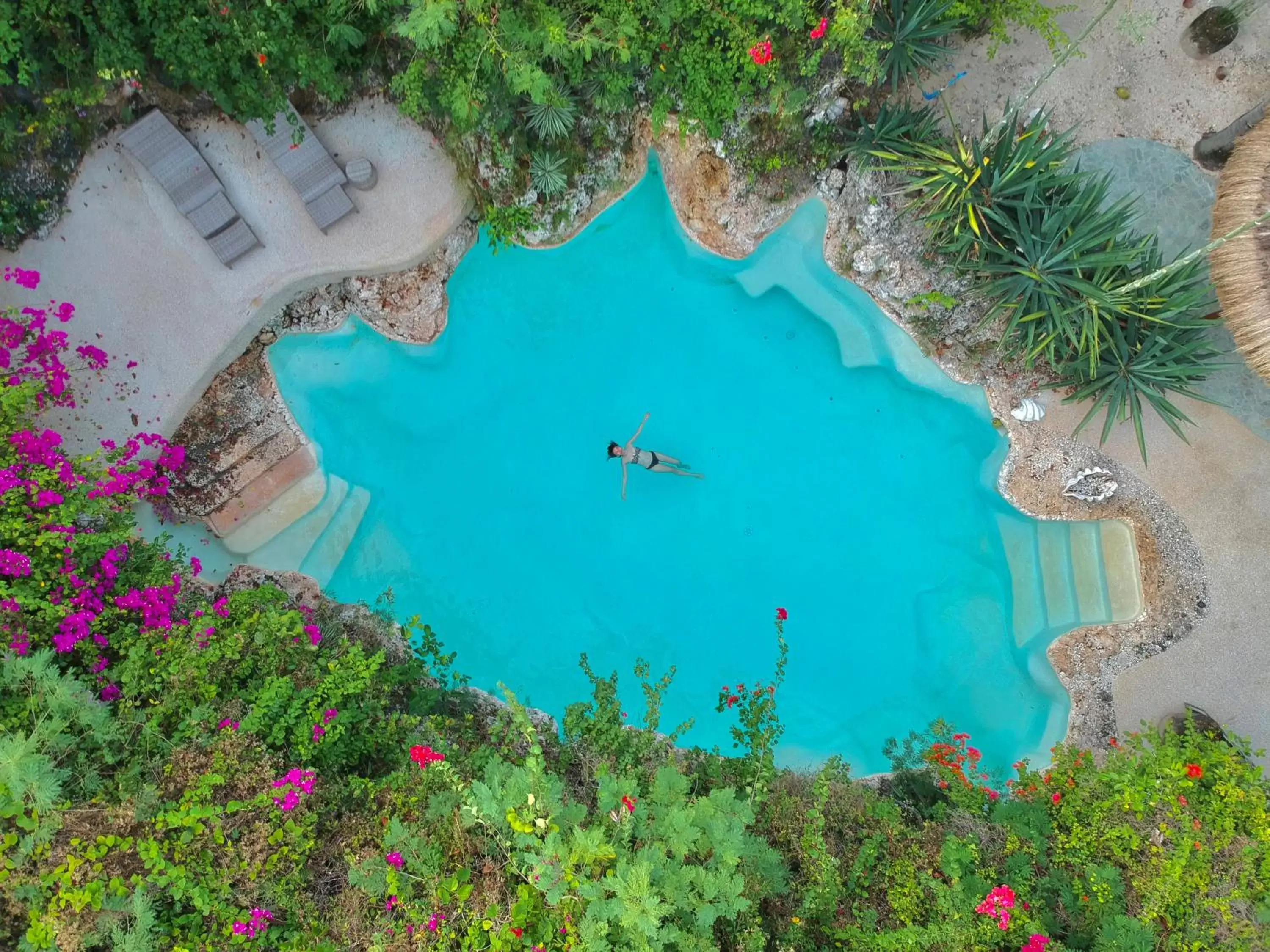 Swimming pool, Pool View in Coco Grove Beach Resort, Siquijor Island