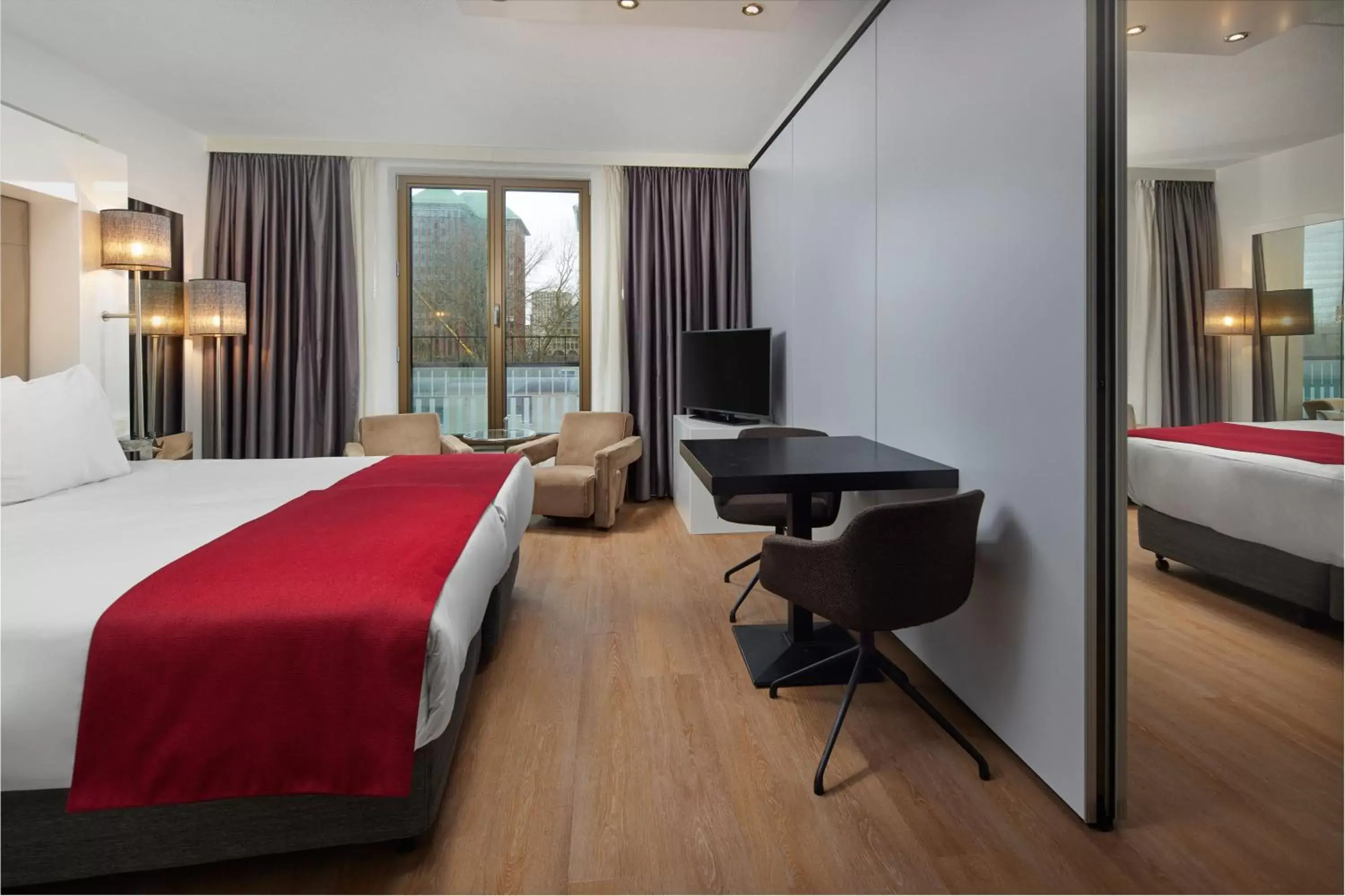 Bedroom in WestCord Fashion Hotel Amsterdam