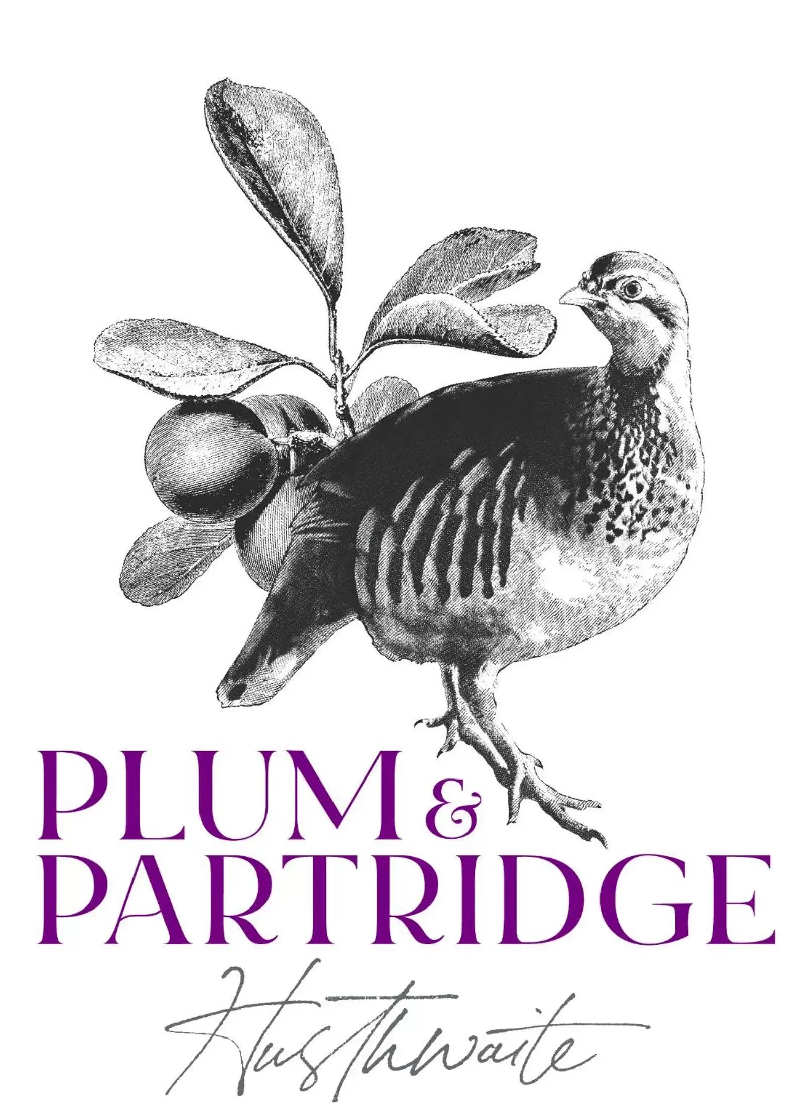 Logo/Certificate/Sign in Plum and Partridge Husthwaite