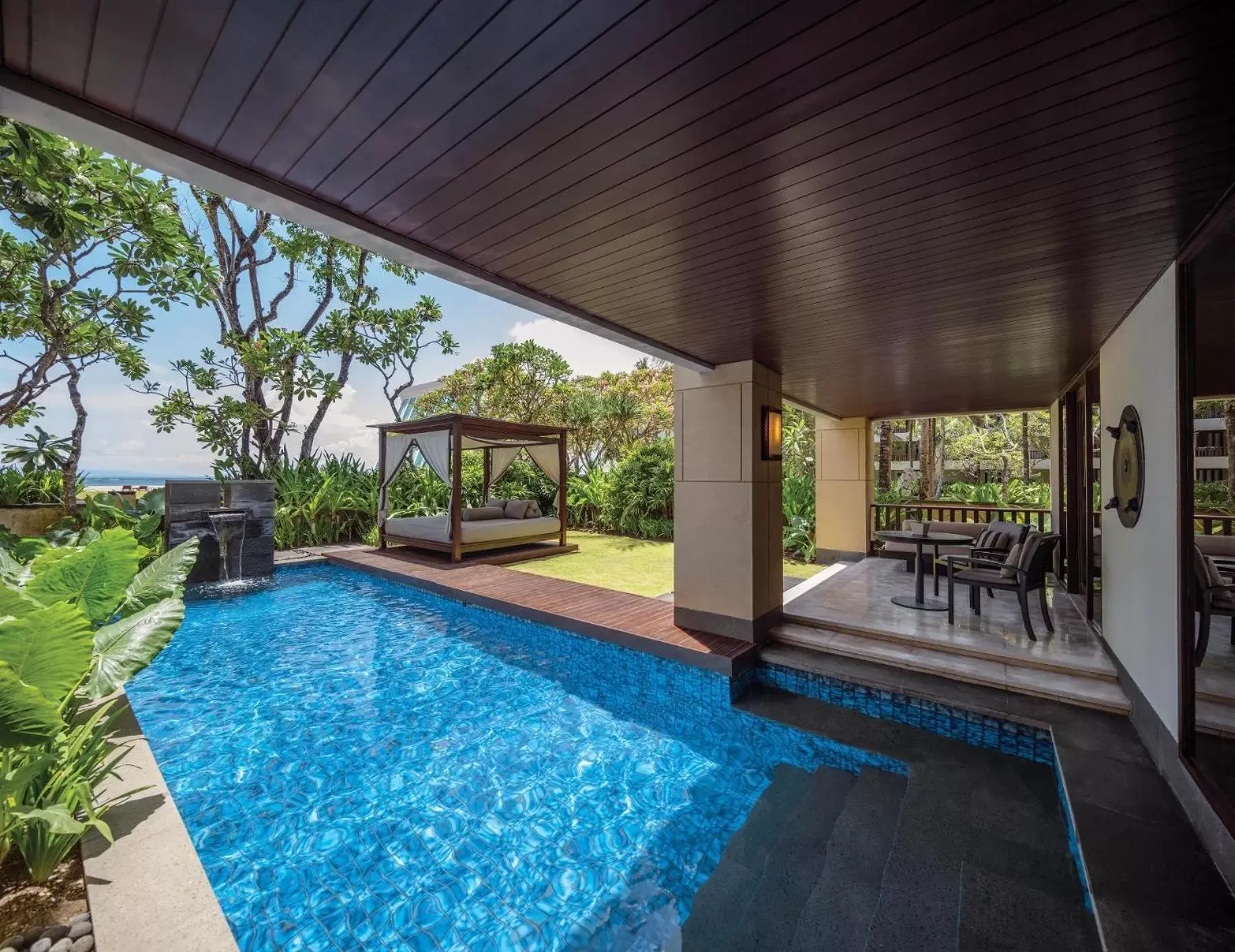 Garden view, Swimming Pool in Conrad Bali