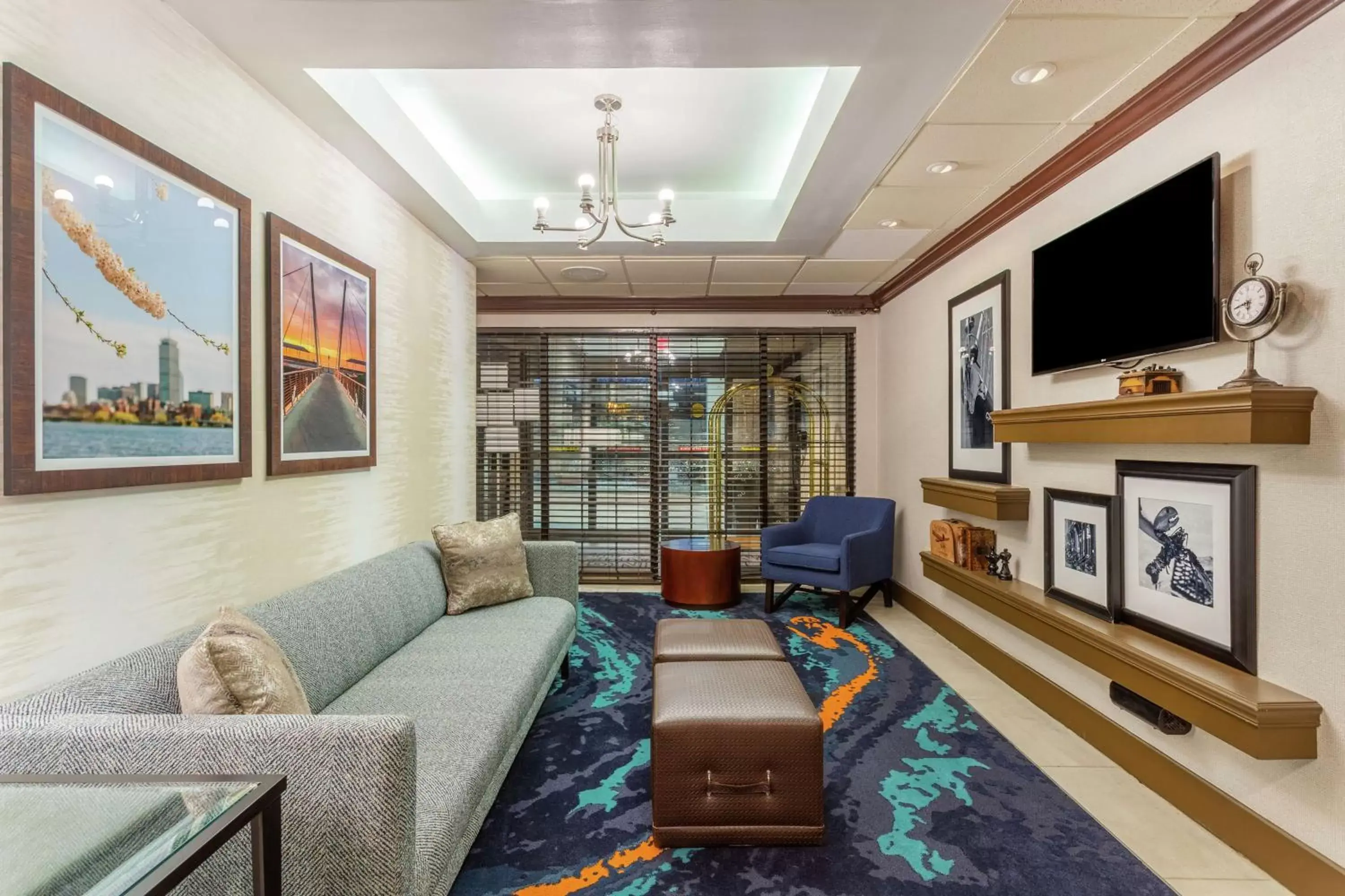 Lobby or reception, Seating Area in Hampton Inn Boston/Peabody