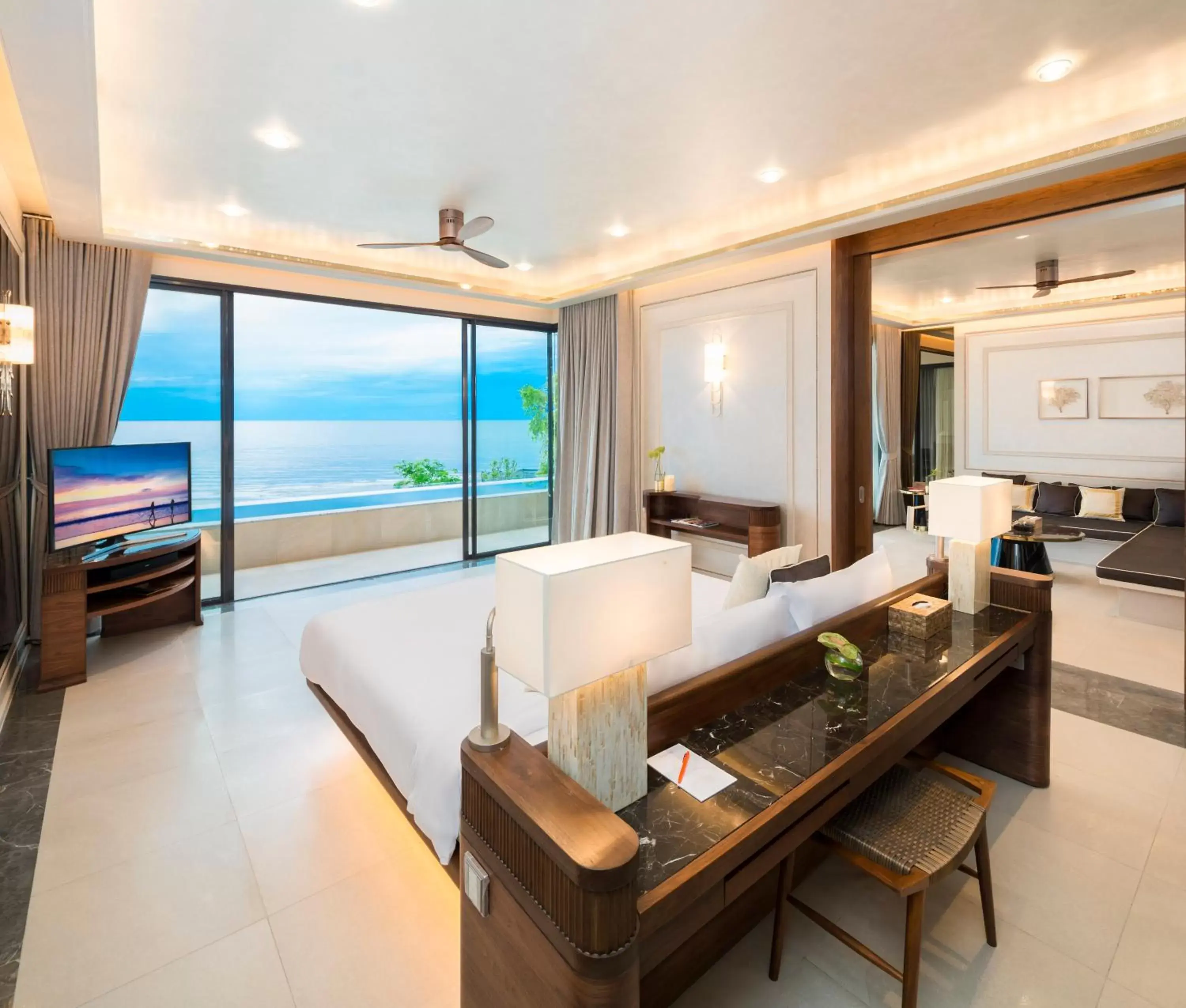 Bed in Baba Beach Club Hua Hin Luxury Pool Villa by Sri panwa