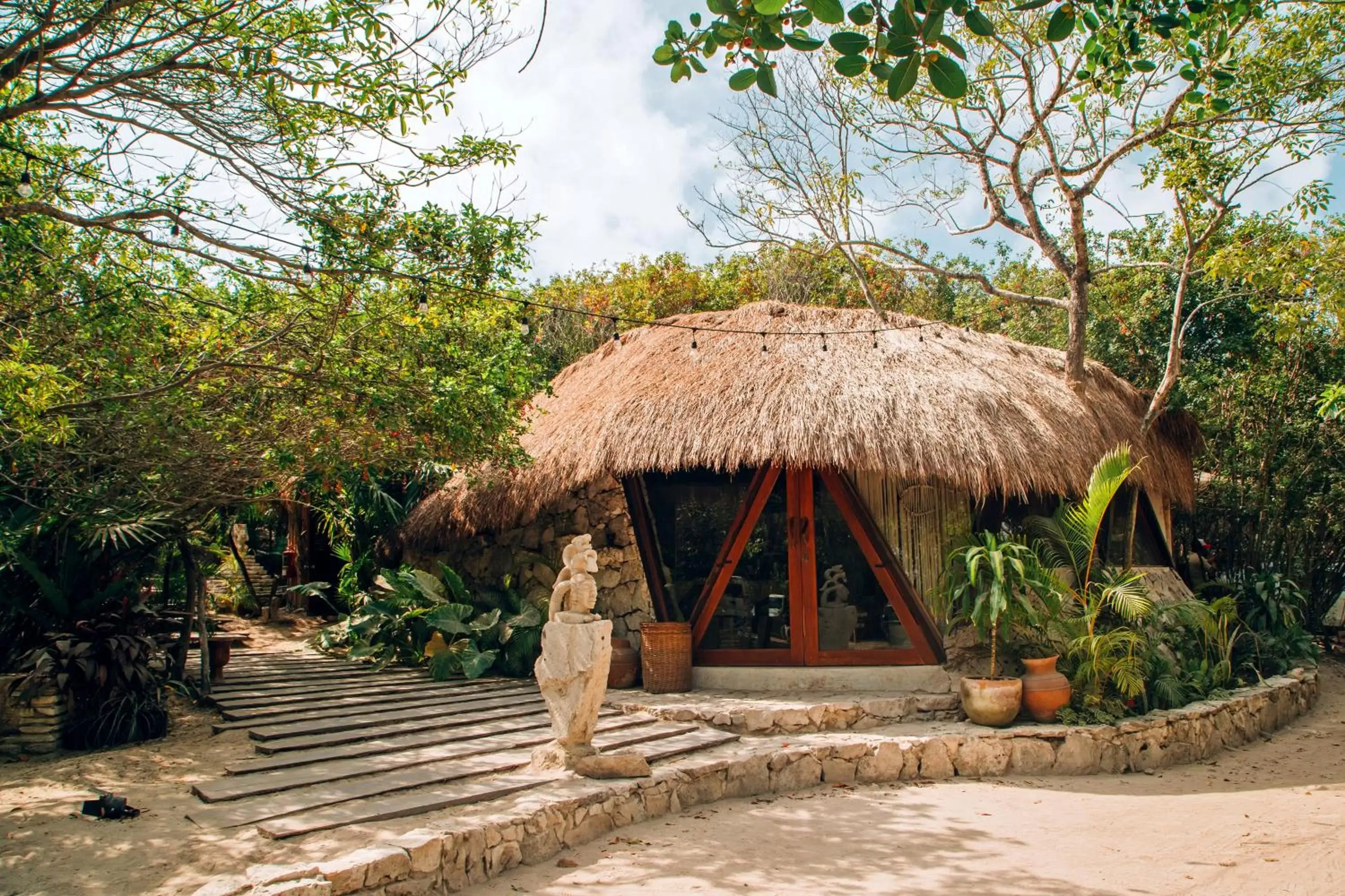 Lobby or reception in Ikal Tulum Hotel
