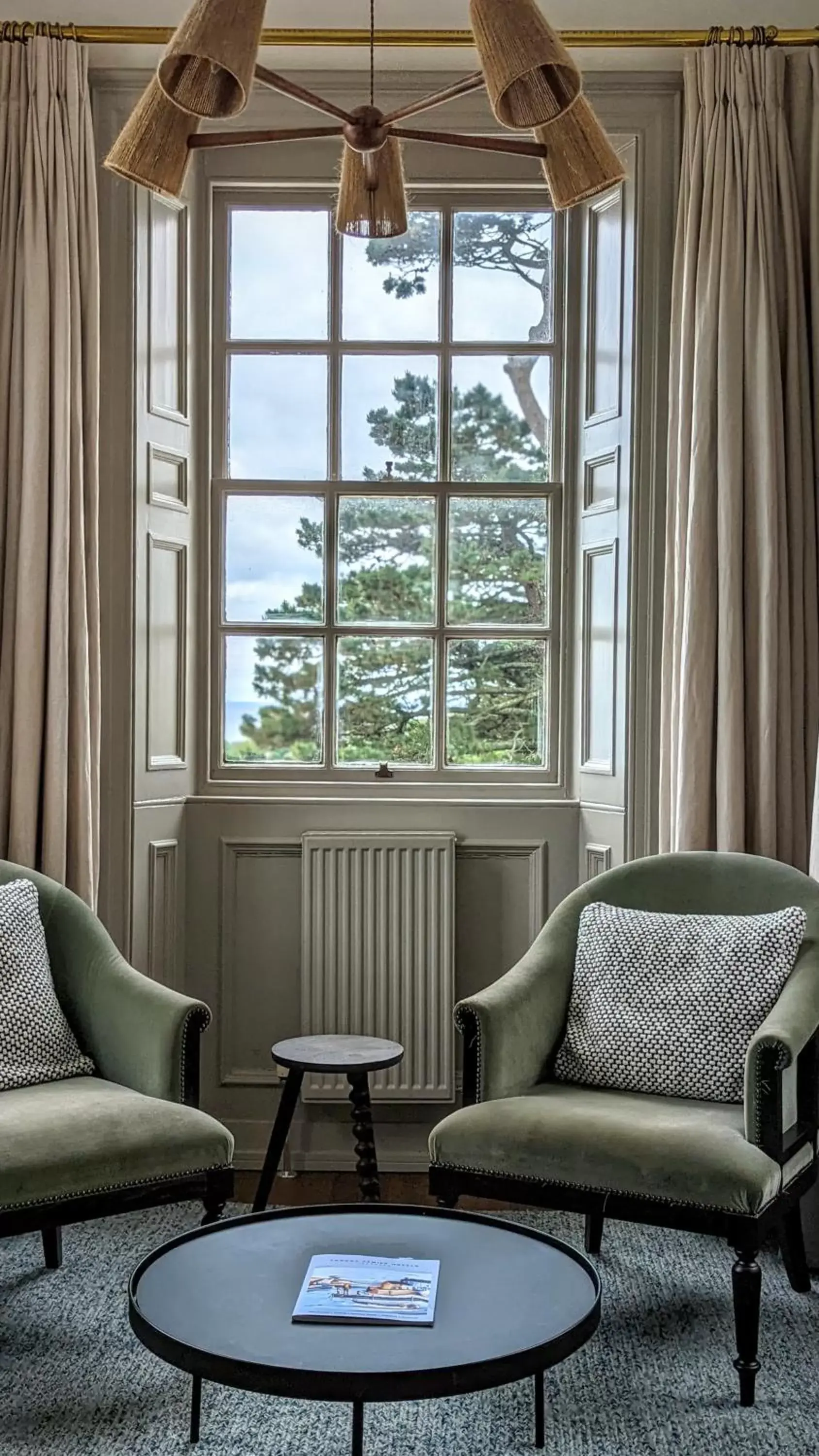 Living room, Seating Area in Fowey Hall - A Luxury Family Hotel