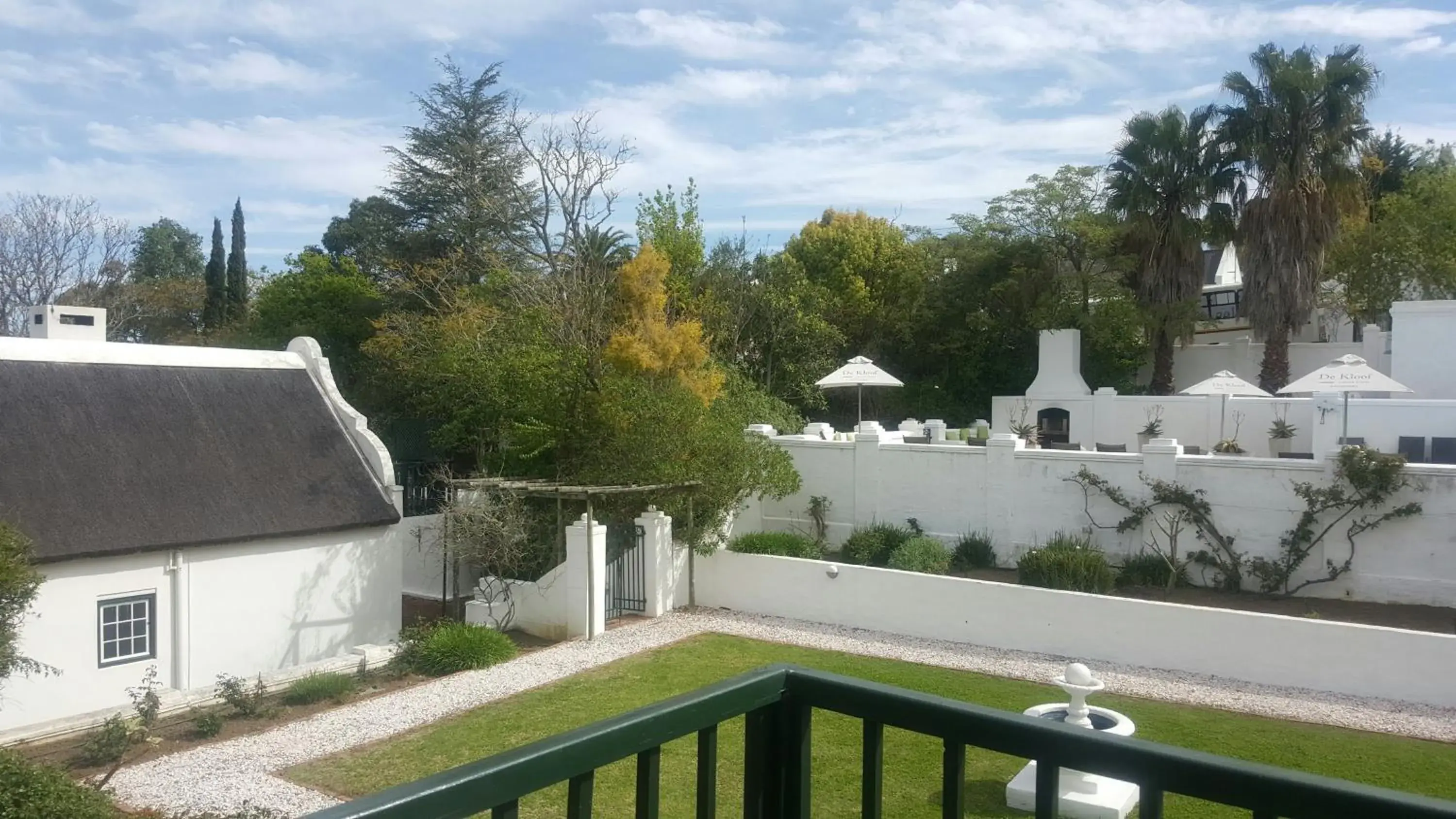 Garden view, Balcony/Terrace in De Kloof Luxury Estate
