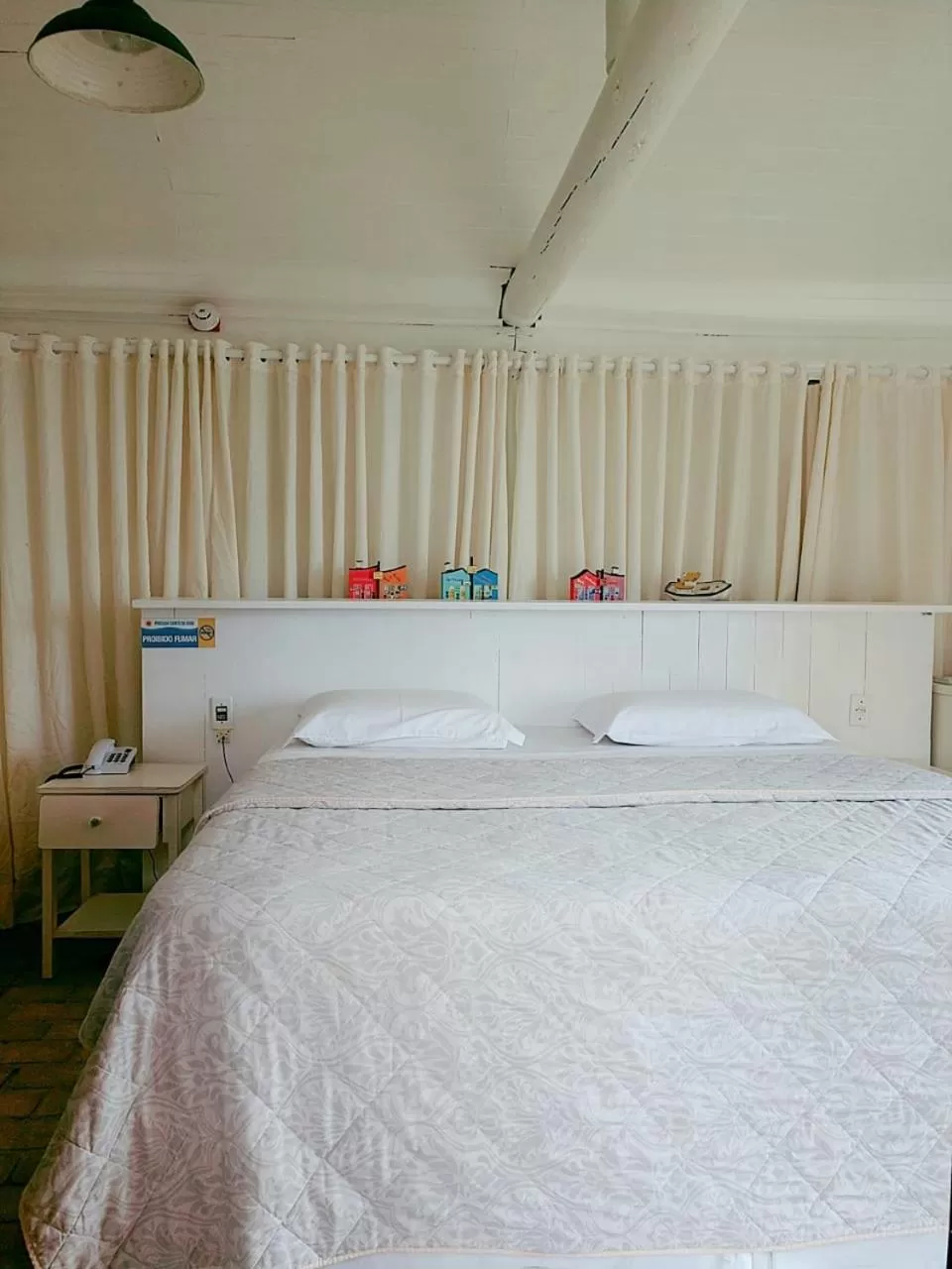 Bed in Pousada Canto da Vigia