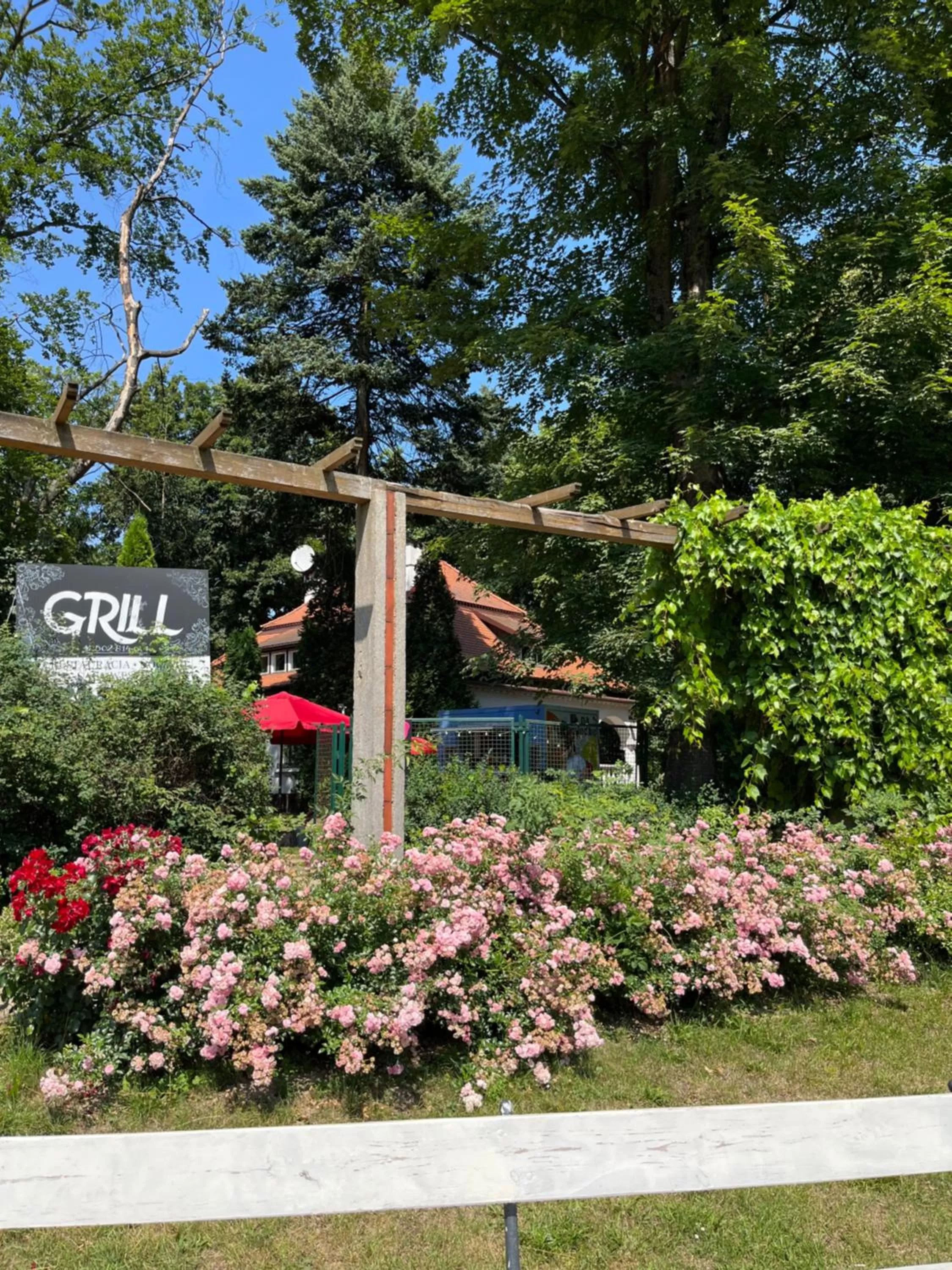 Spring in Dedek Park - historyczny dworek w pięknym Parku Skaryszewskim obok Stadionu Narodowego