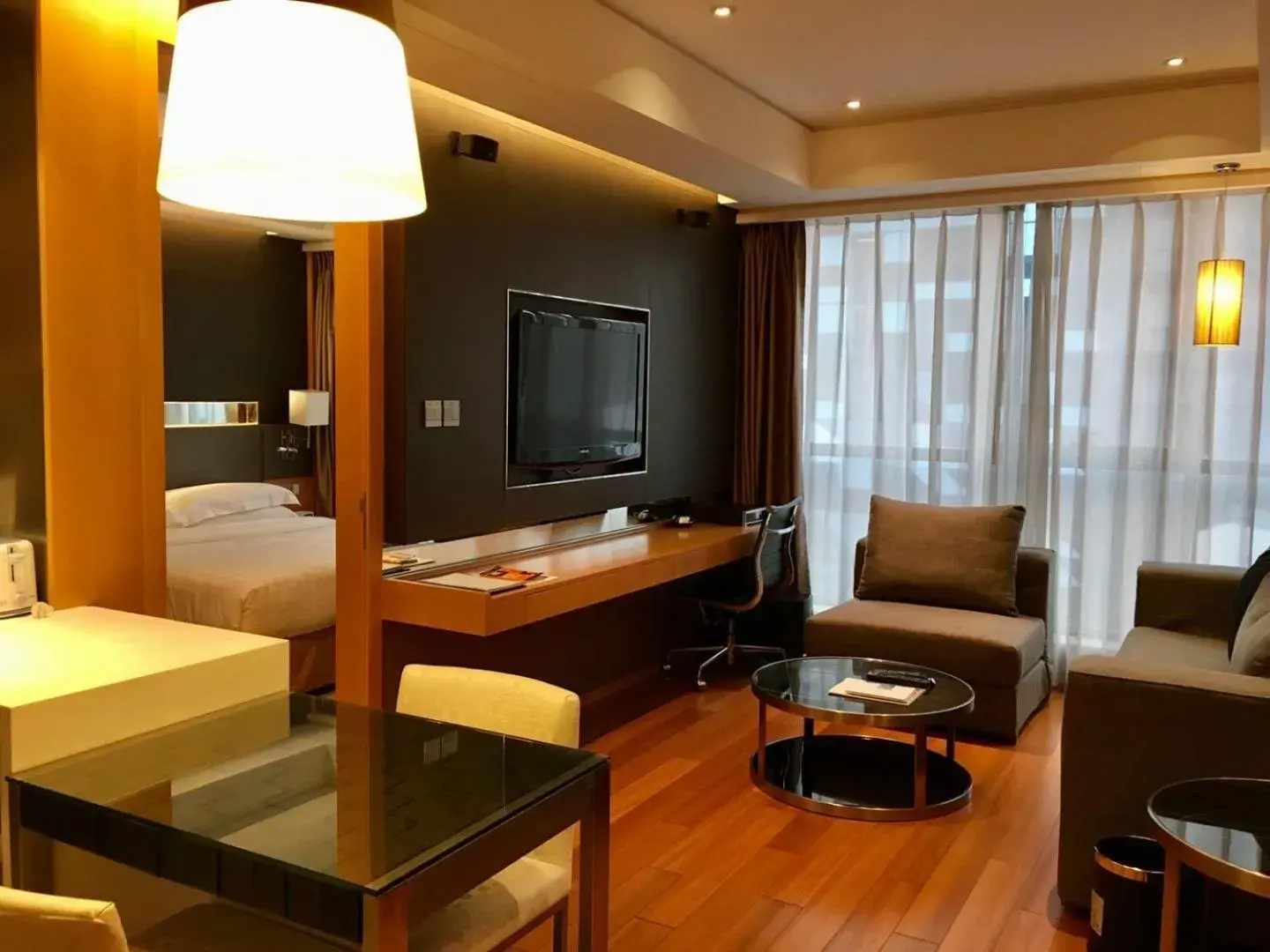 Living room, TV/Entertainment Center in Ascott Raffles City Beijing