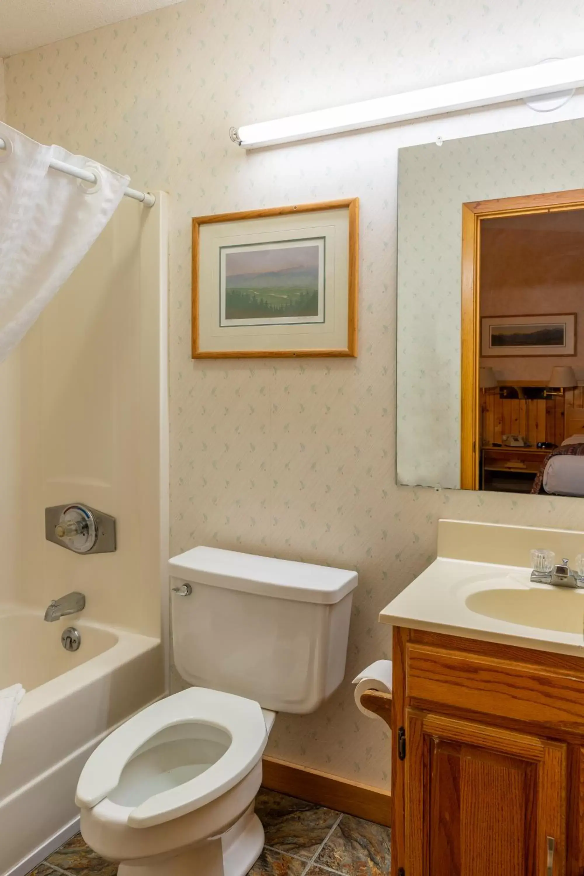 Bathroom in Lodge at Palmer Gulch