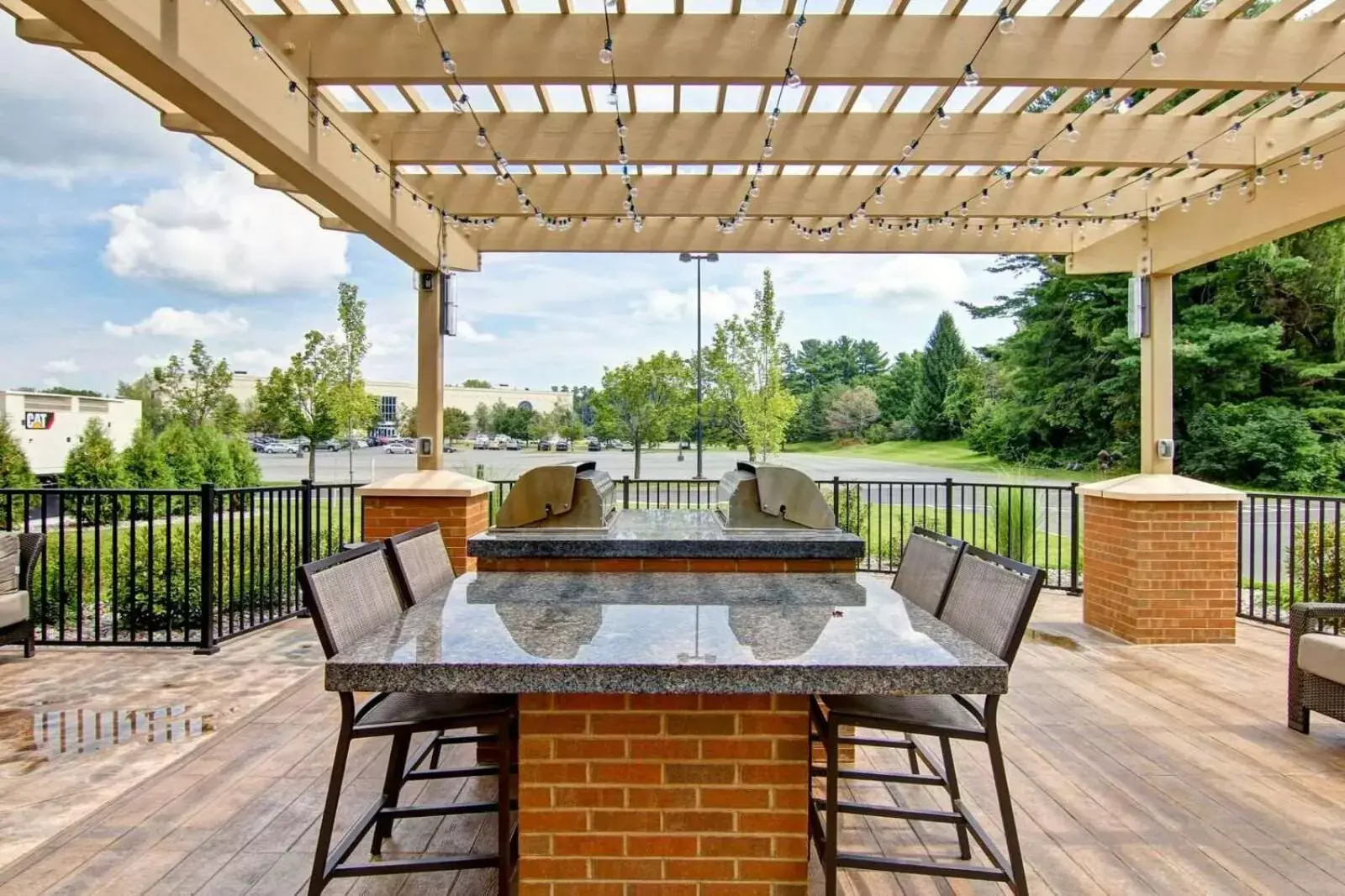 Patio in Homewood Suites By Hilton Clifton Park