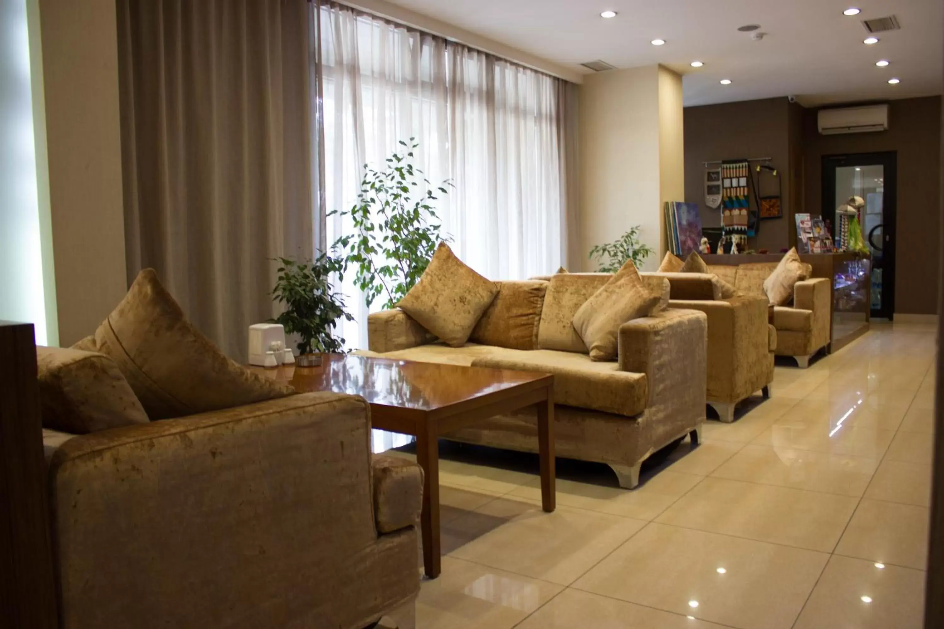 Communal lounge/ TV room, Seating Area in Bishkek Boutique Hotel