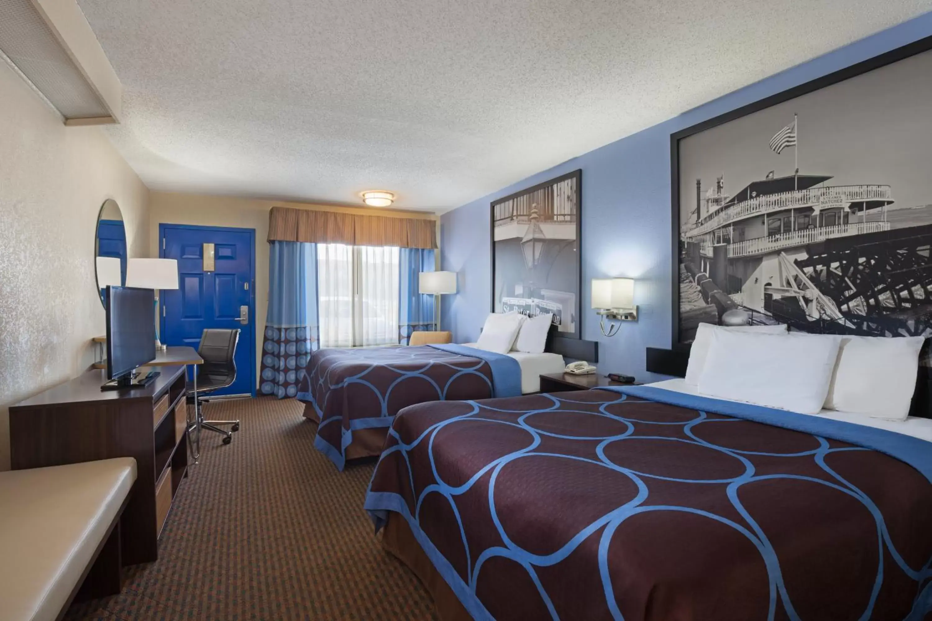 Queen Room with Two Queen Beds - Mobility Access/Non-Smoking in Super 8 by Wyndham Hammond