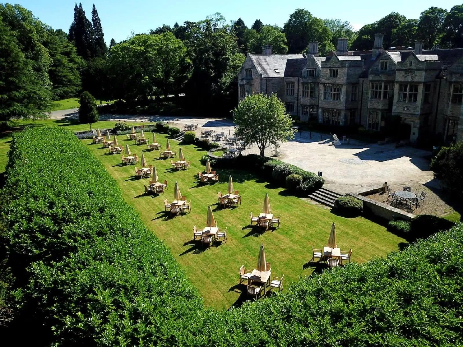 Garden view in Redworth Hall Hotel- Part of the Cairn Collection