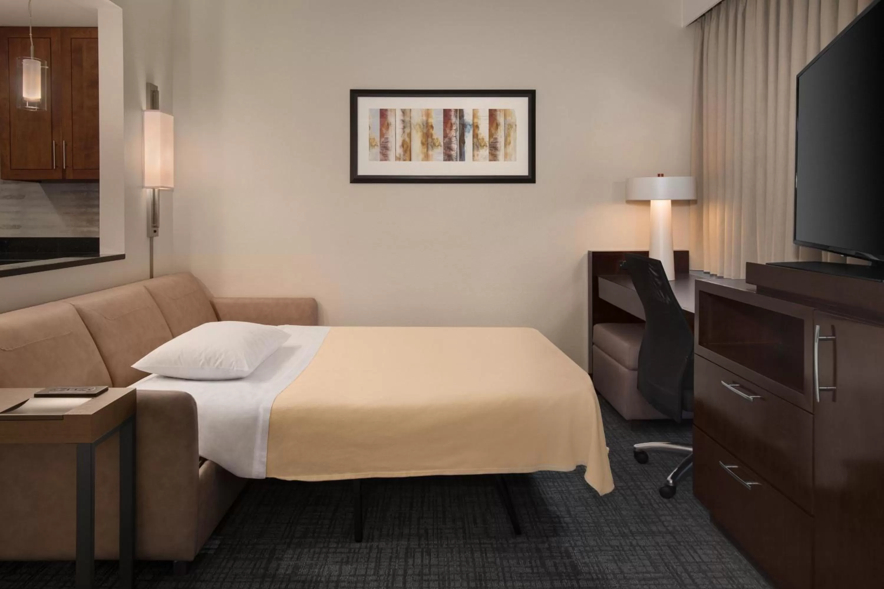 Bedroom, Bed in Residence Inn by Marriott Fairfax City