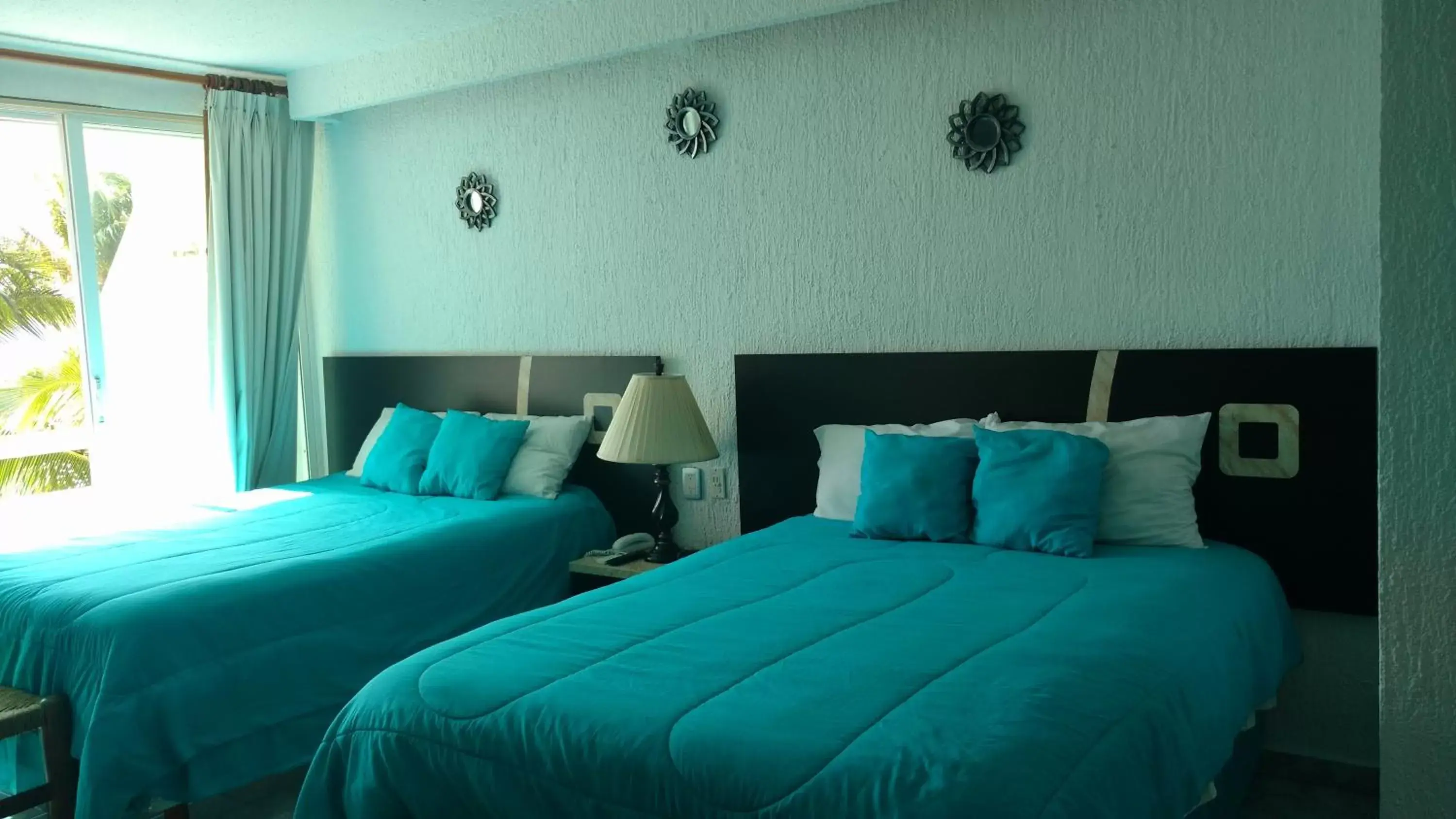 Bed in Apartment Ocean Front Cancun