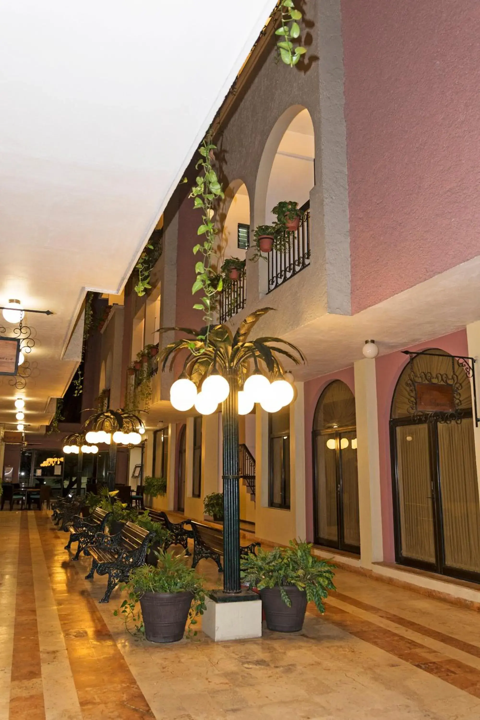 Patio, Property Building in Hotel del Paseo Campeche