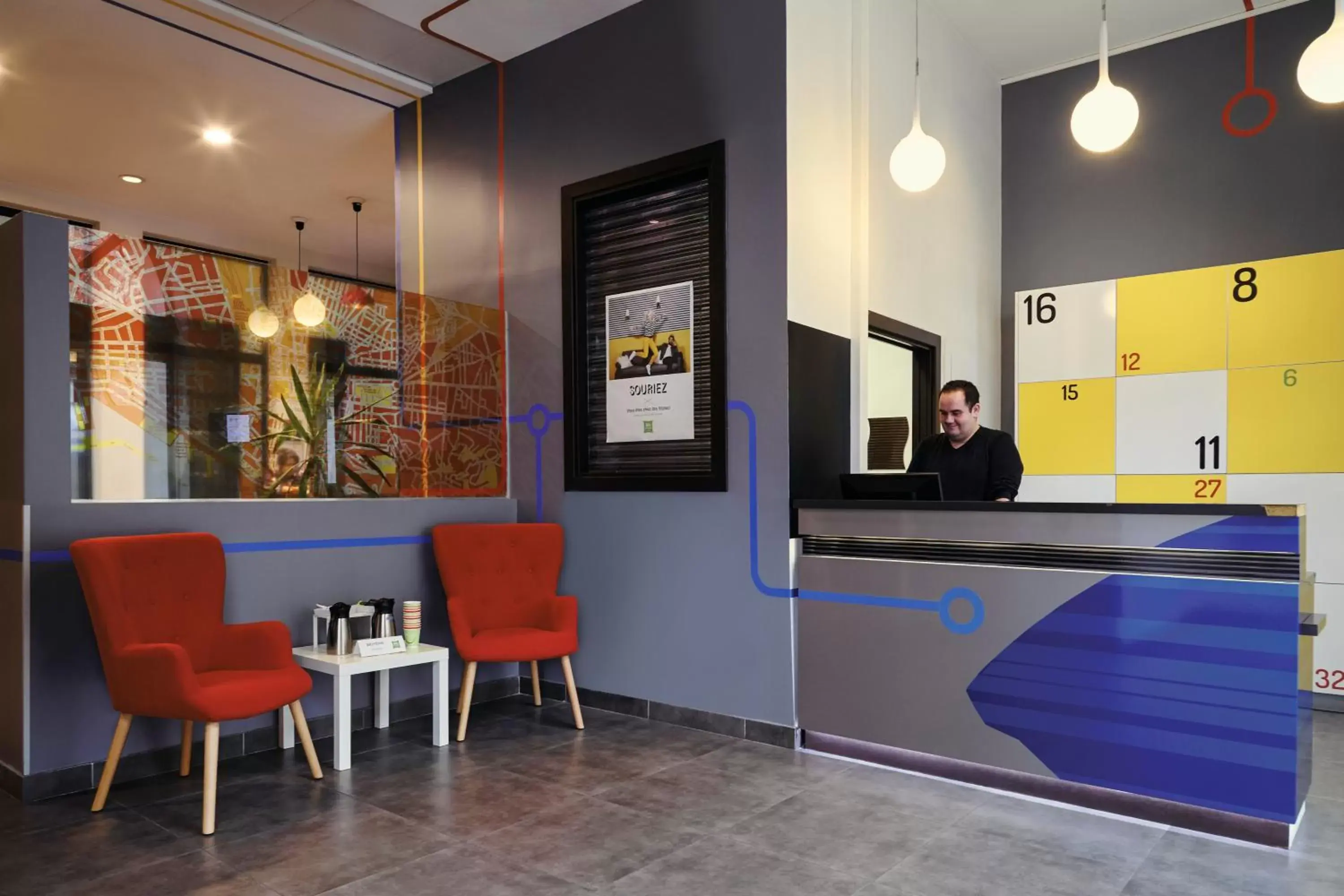 Lobby or reception, Lobby/Reception in ibis Styles Marseille Gare Saint-Charles