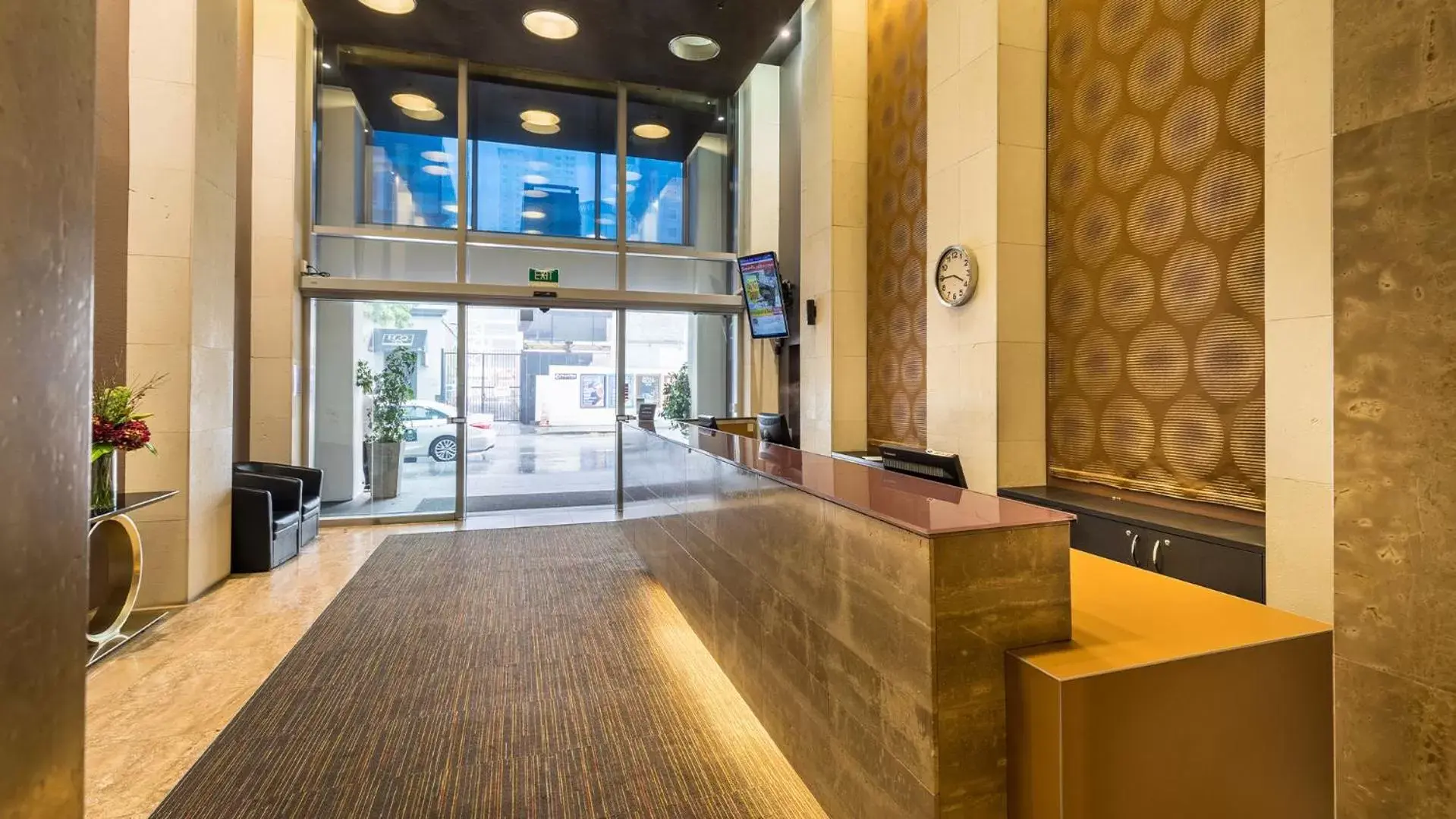 Lobby or reception in Auckland Harbour Suites