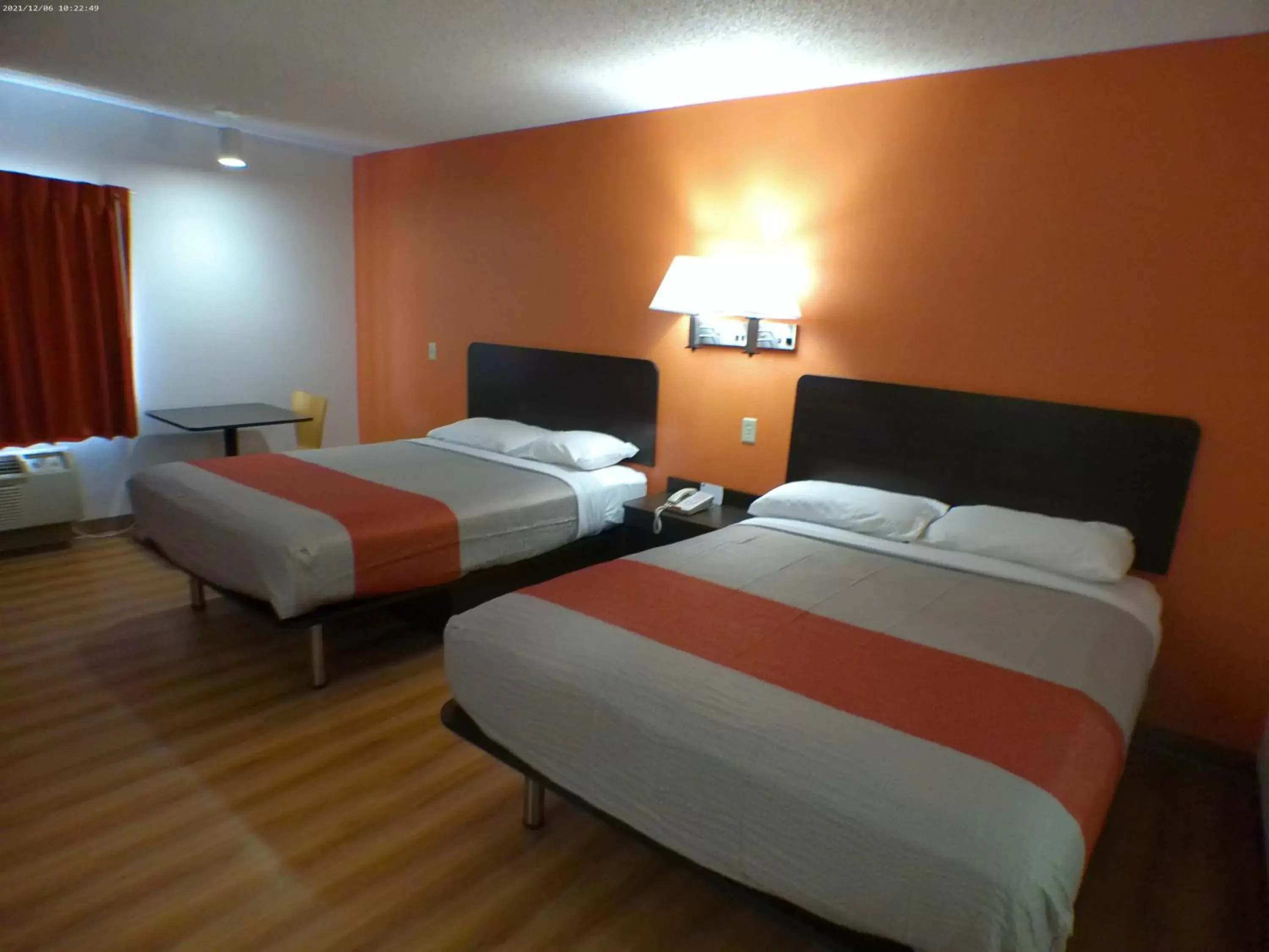 Bed in Motel 6-Winslow, AZ