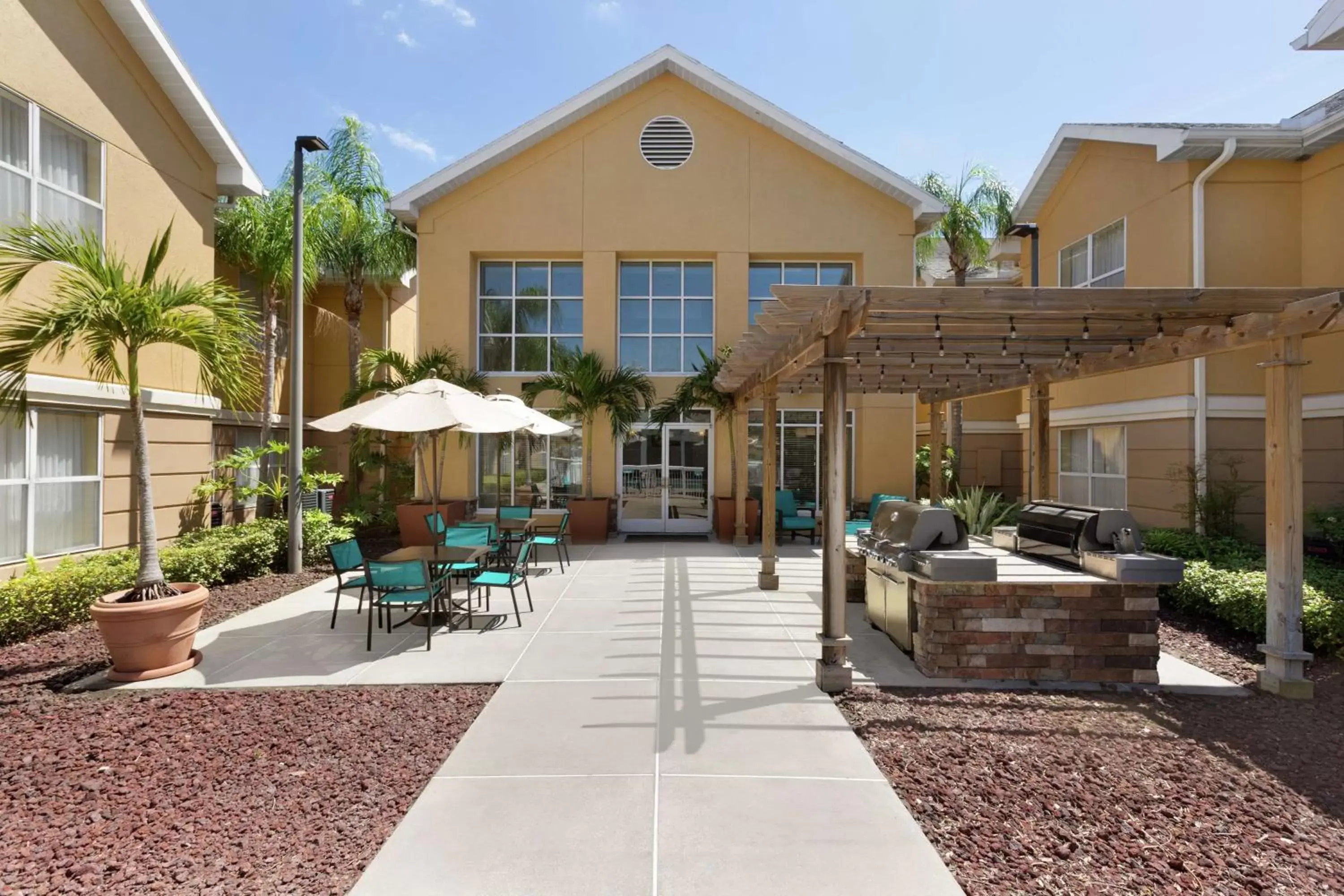 Patio, Property Building in Homewood Suites by Hilton St. Petersburg Clearwater