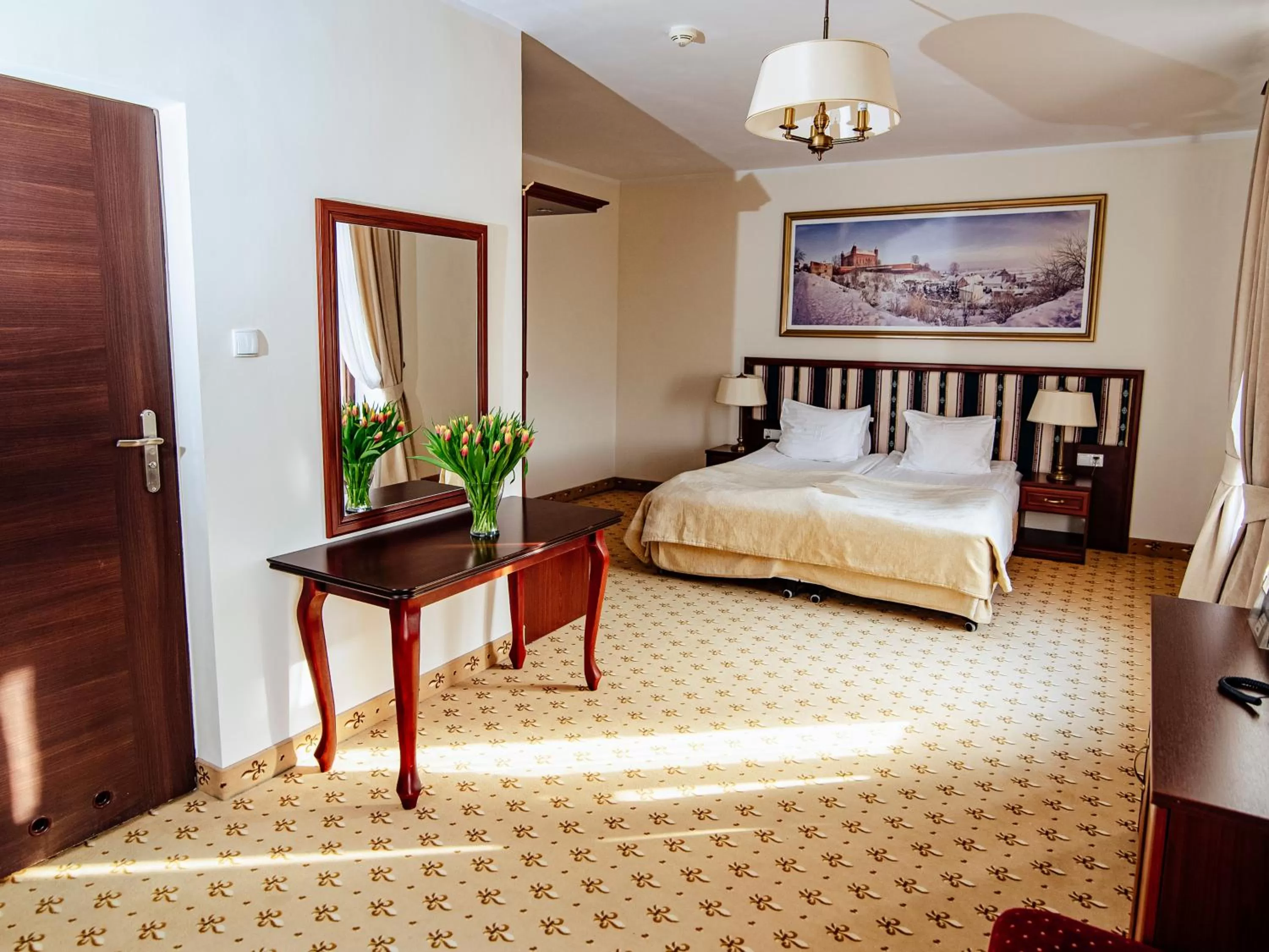 Bed in Hotel Zamek Gniew