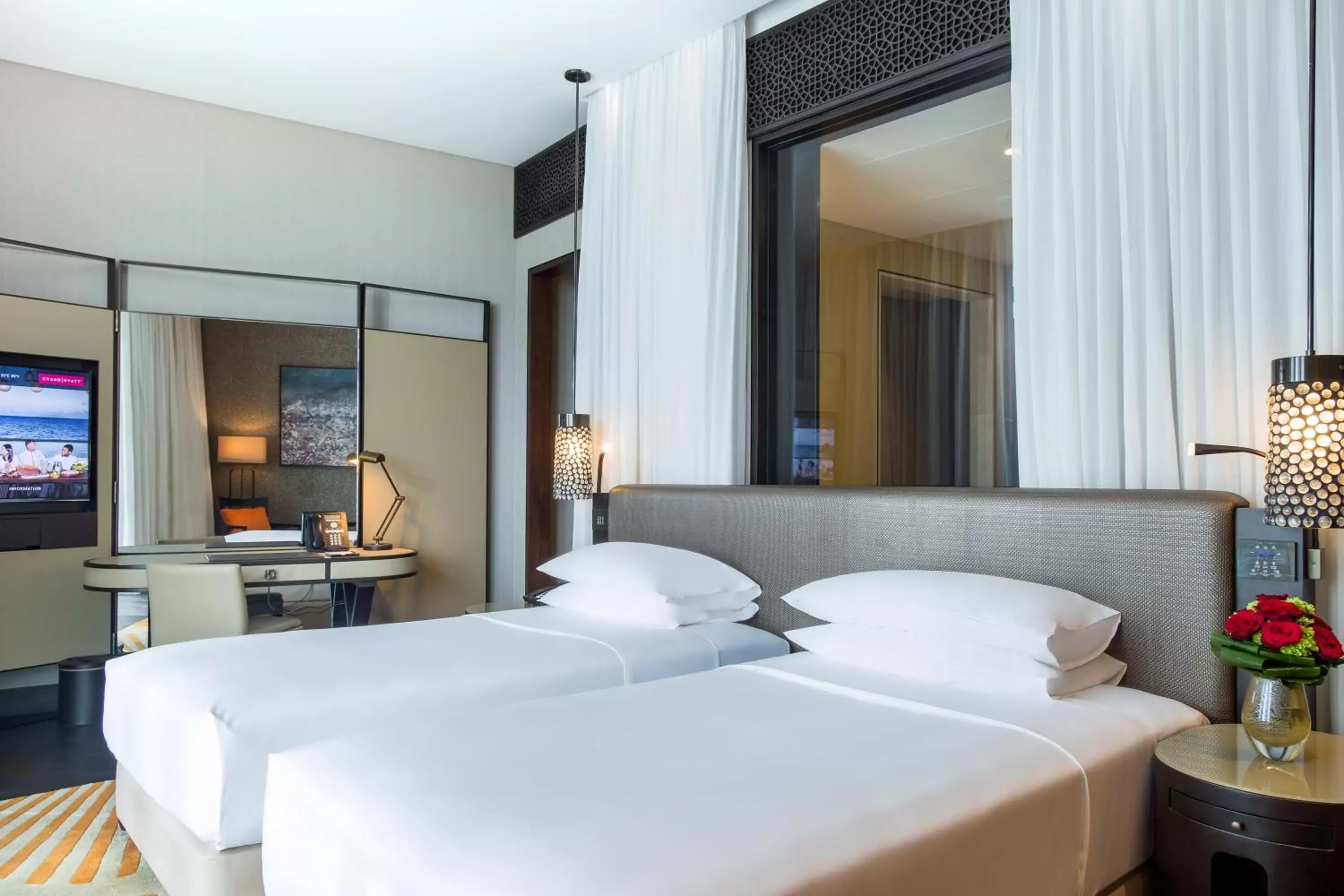 Twin Room with Balcony in Grand Hyatt Abu Dhabi Hotel & Residences Emirates Pearl