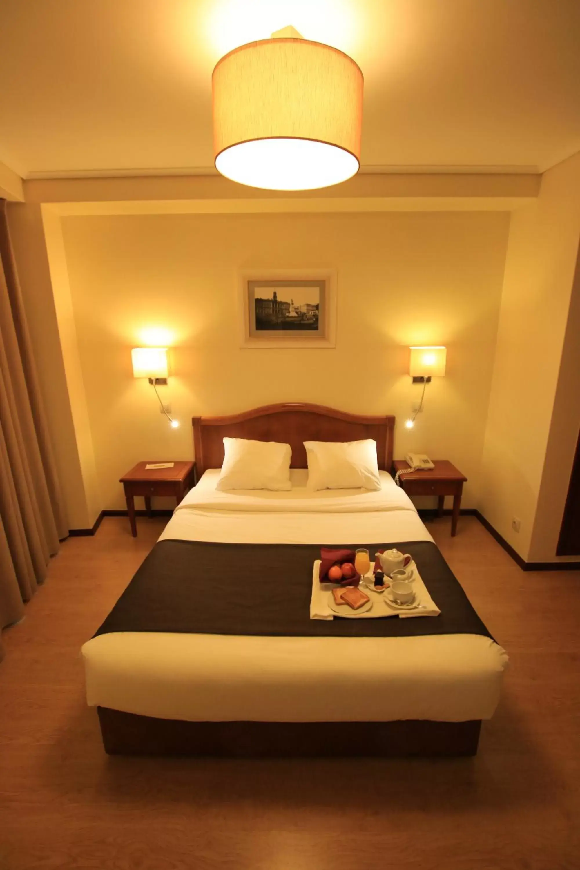 Bed, Bathroom in Hotel da Bolsa