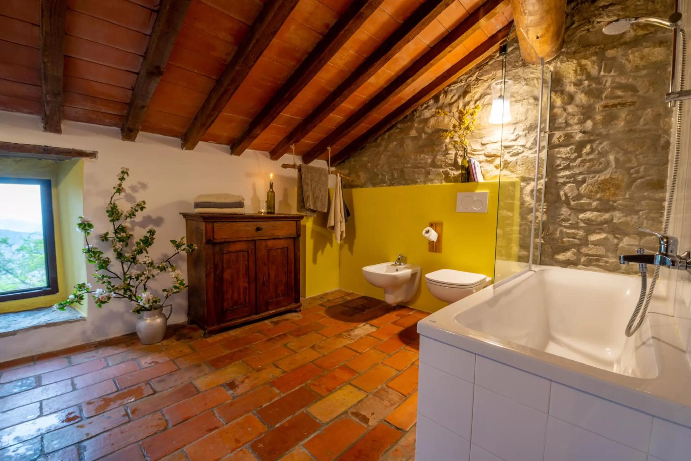 Bathroom in novanta nature retreat