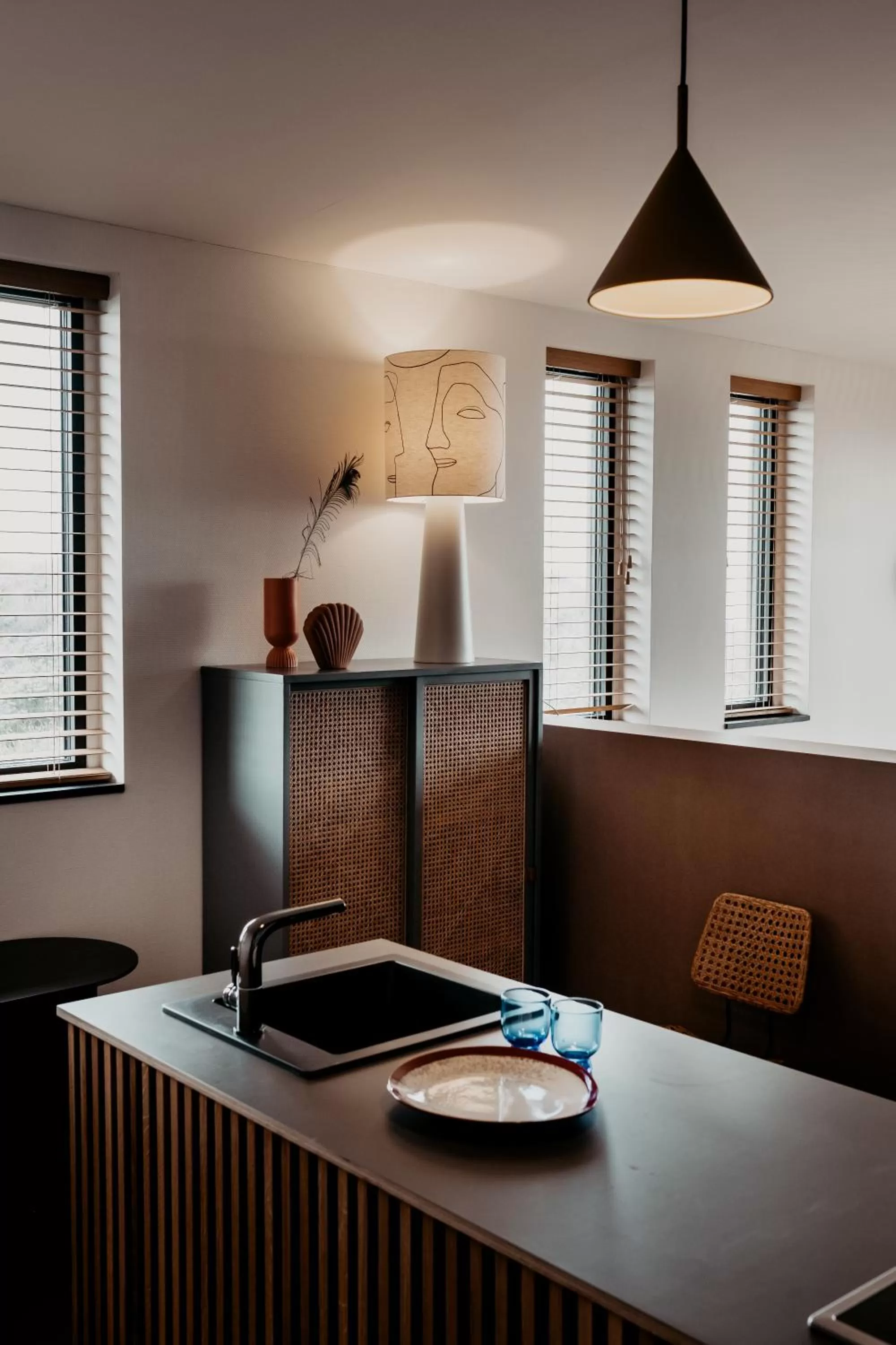 Kitchen or kitchenette in Strandhotel Zoomers